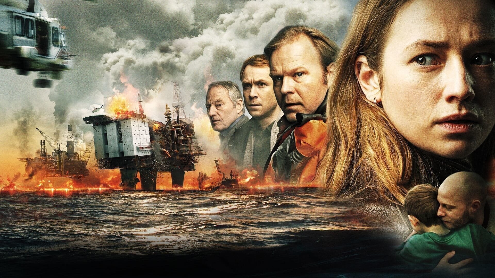 Cinematic background from The Burning Sea 2021 - An oil platform dramatically goes down on the Norwegian coast, and researchers try to find out what happened when they realize this is just the start of something even more serious.