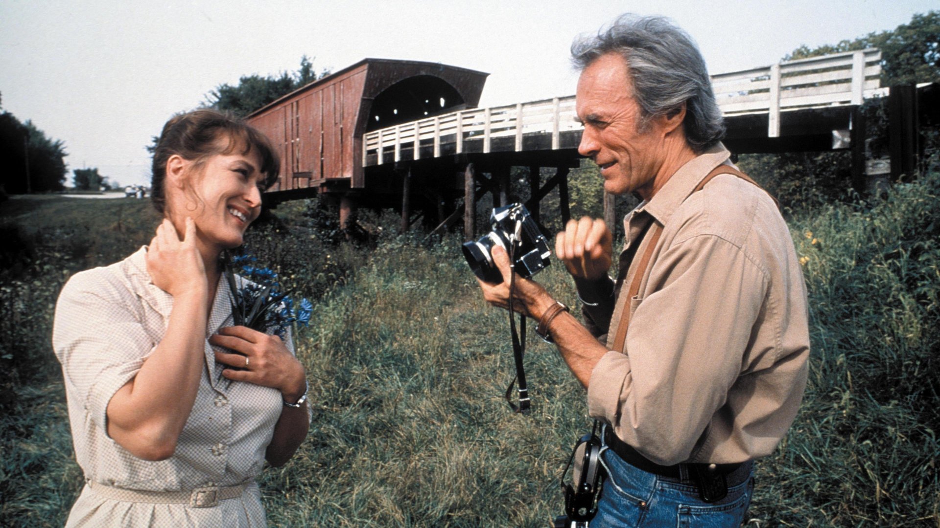 Cinematic background from The Bridges of Madison County 1995 - Photographer Robert Kincaid wanders into the life of housewife Francesca Johnson for four days in the 1960s.