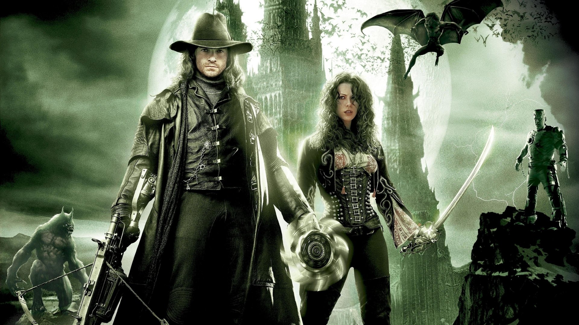 Cinematic background from Van Helsing 2004 - Famed monster slayer Gabriel Van Helsing is dispatched to Transylvania to assist the last of the Valerious bloodline in defeating Count Dracula. Anna Valerious reveals that Dracula has formed an unholy alliance with Dr. Frankenstein's monster and is hell-bent on exacting a centuries-old curse on her family.