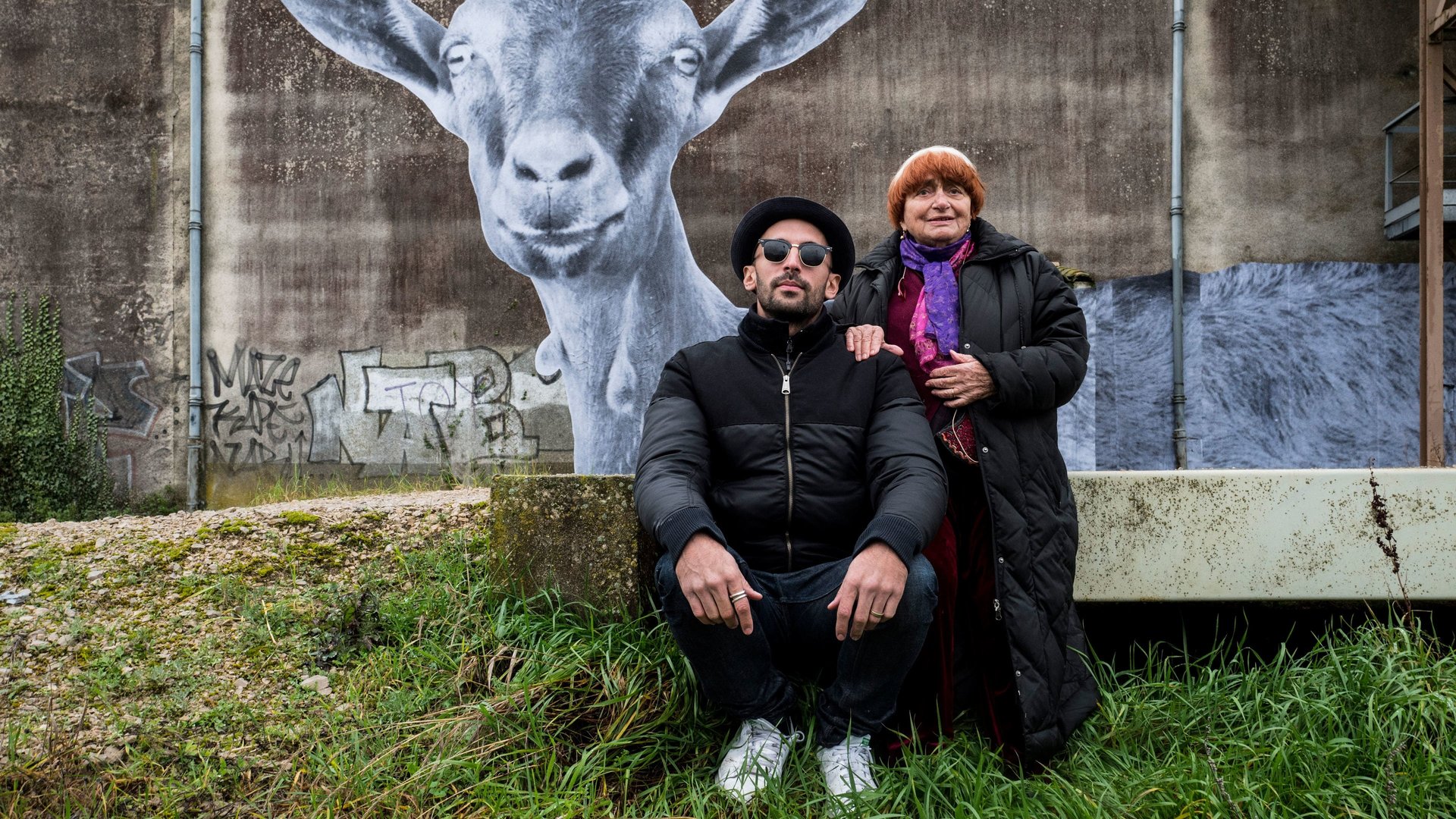 Cinematic background from Faces Places 2017 - Director Agnès Varda and photographer/muralist JR journey through rural France and form an unlikely friendship.