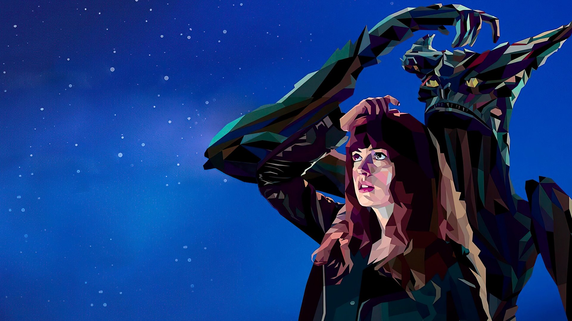 Cinematic background from Colossal 2016 - A woman discovers that severe catastrophic events are somehow connected to the mental breakdown from which she's suffering.