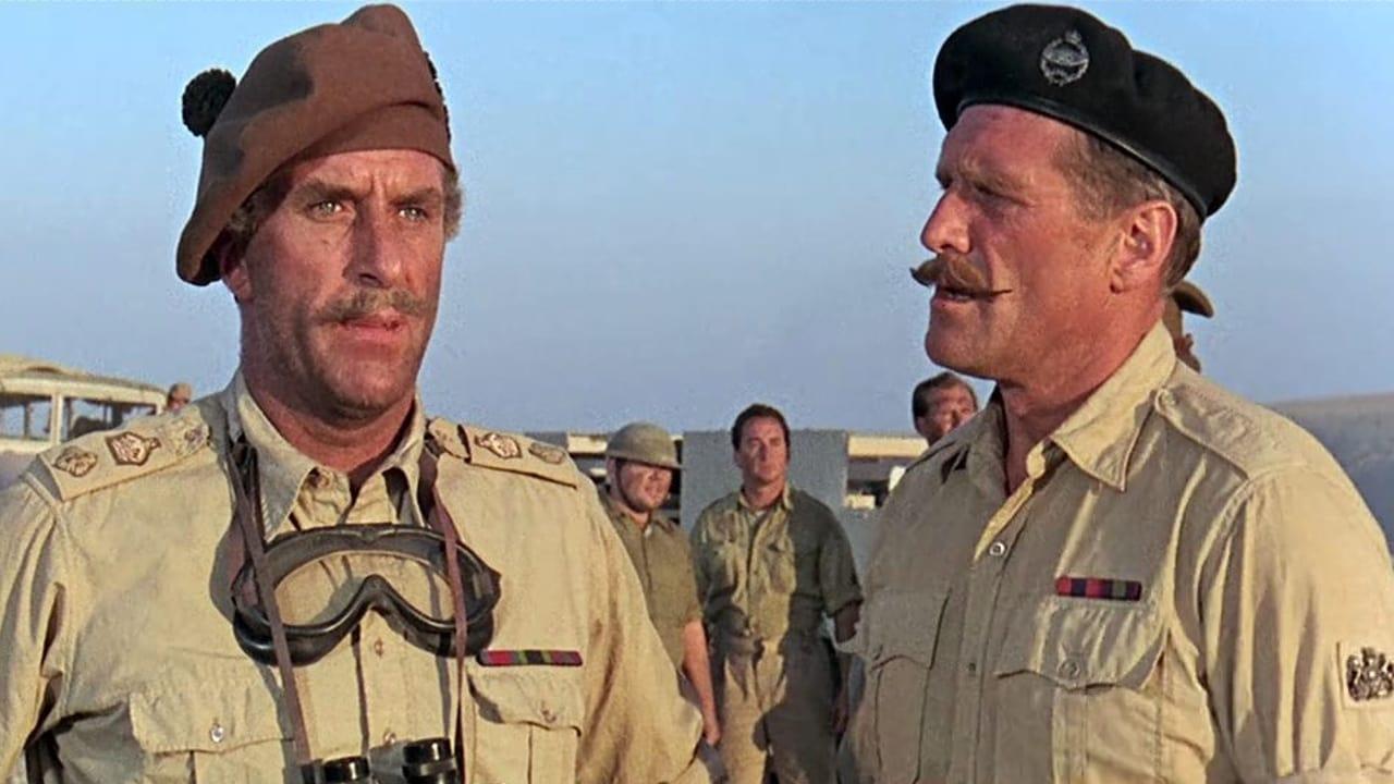 Cinematic background from Tobruk 1967 - In September 1942, the German Afrika Korps under Rommel have successfully pushed the Allies back into Egypt. A counter-attack is planned, for which the fuel dumps at Tobruk are a critical impediment. In order to aid the attack, a group of British commandos and German Jews make their way undercover through 800 miles of desert, to destroy the fuel dumps starving the Germans of fuel.