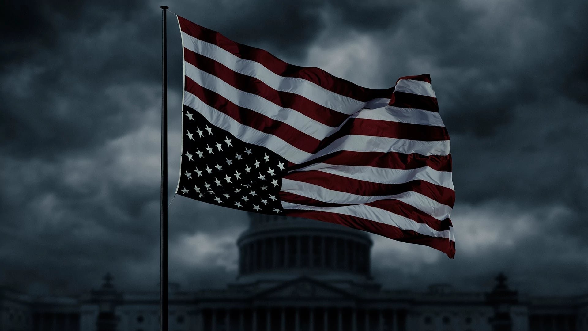Cinematic background from House of Cards 2013 - 2018 - Set in present day Washington, D.C., House of Cards is the story of Frank Underwood, a ruthless and cunning politician, and his wife Claire who will stop at nothing to conquer everything. This wicked political drama penetrates the shadowy world of greed, sex and corruption in modern D.C.
