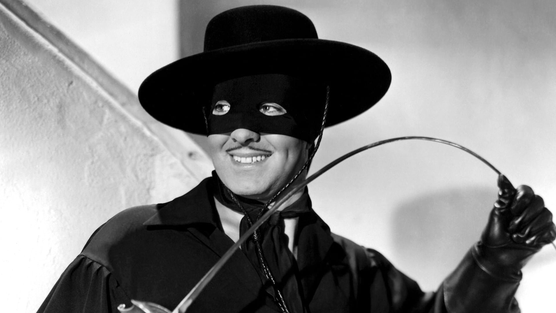 Cinematic background from The Mark of Zorro 1940 - Around 1820 the son of a California nobleman comes home from Spain to find his native land under a villainous dictatorship. On the one hand he plays the useless fop, while on the other he is the masked avenger Zorro.