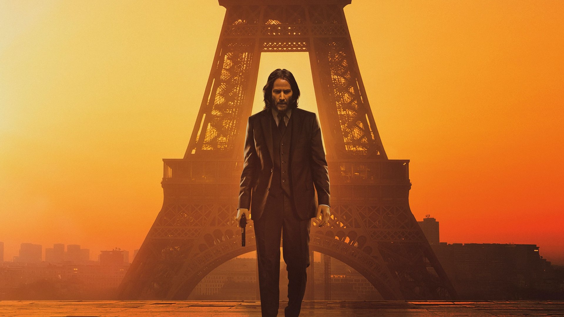 Cinematic background from John Wick: Chapter 4 2023 - With the price on his head ever increasing, John Wick uncovers a path to defeating The High Table. But before he can earn his freedom, Wick must face off against a new enemy with powerful alliances across the globe and forces that turn old friends into foes.