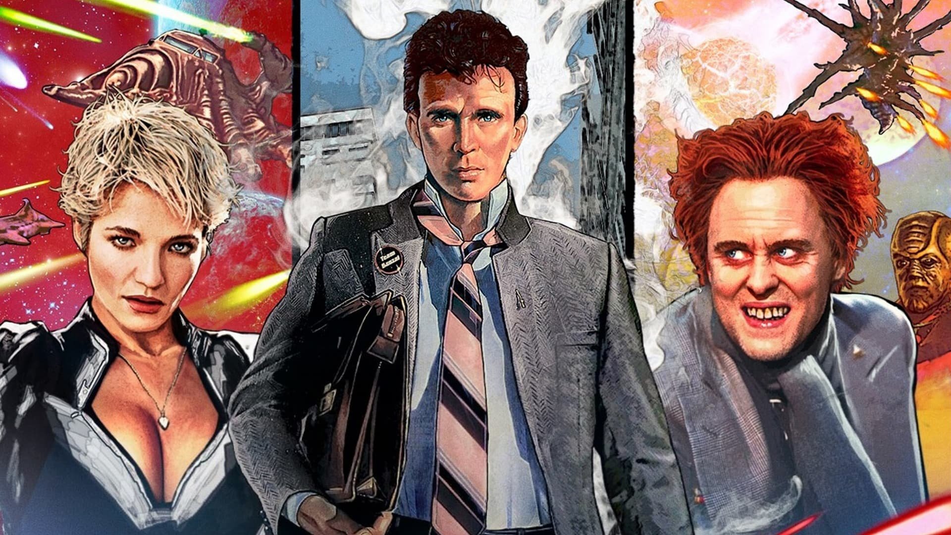 Cinematic background from The Adventures of Buckaroo Banzai Across the 8th Dimension 1984 - Adventurer/surgeon/rock musician Buckaroo Banzai and his band of men, the Hong Kong Cavaliers, take on evil alien invaders from the 8th dimension.