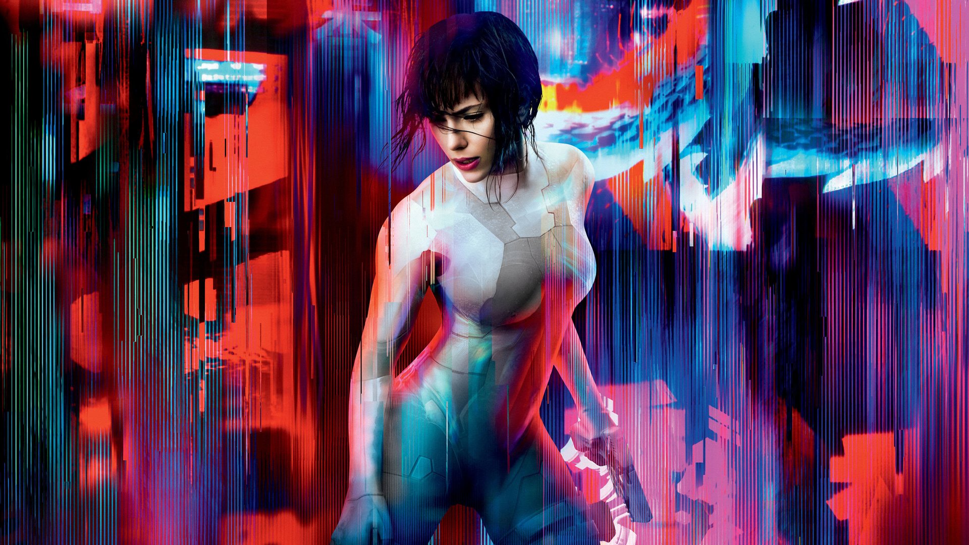 Cinematic background from Ghost in the Shell 2017 - In the near future, Major is the first of her kind: a human saved from a terrible crash, then cyber-enhanced to be a perfect soldier devoted to stopping the world's most dangerous criminals.