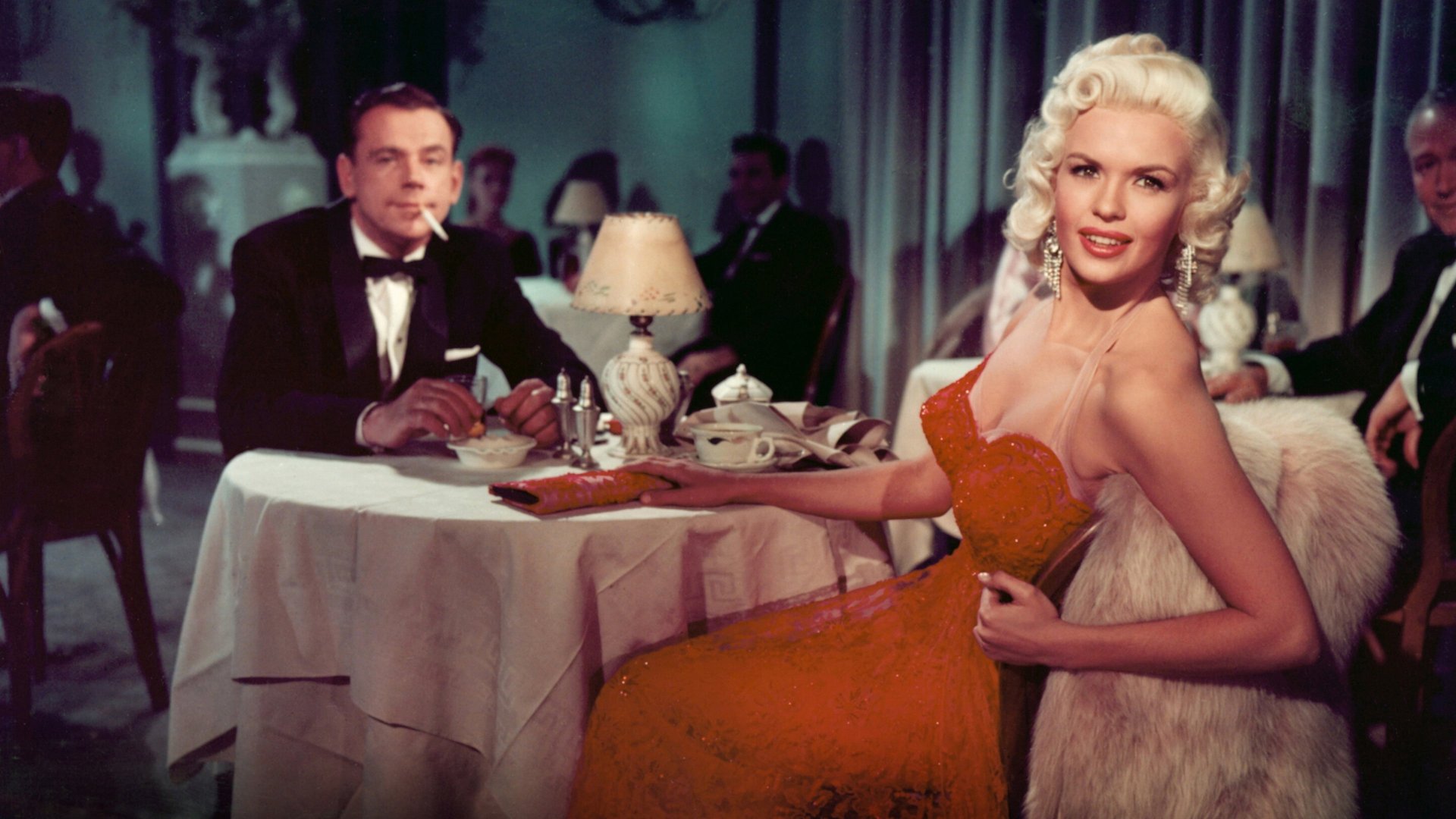 Cinematic background from The Girl Can't Help It 1956 - A down-and-out gangster hires a down-on-his-luck agent to make his girlfriend a recording star within 6 weeks.