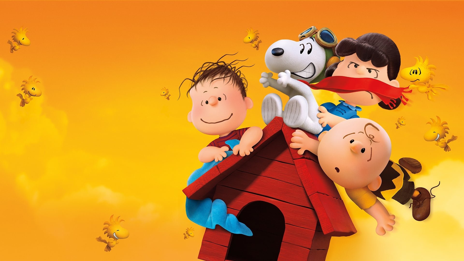 Cinematic background from The Peanuts Movie 2015 - Snoopy embarks upon his greatest mission as he and his team take to the skies to pursue their arch-nemesis, while his best pal Charlie Brown begins his own epic quest.