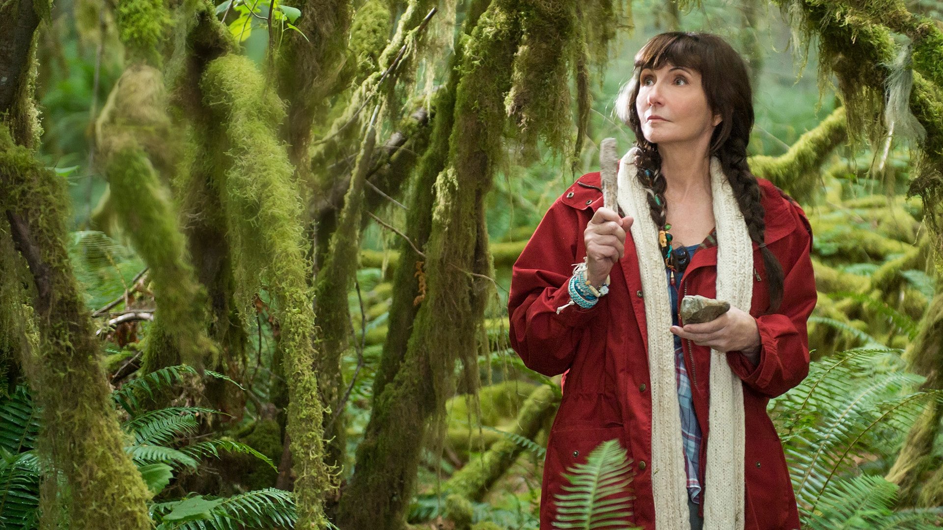 Cinematic background from Turkey Hollow 2015 - Jim Henson’s Turkey Hollow follows a family who goes on a hunt for a Bigfoot-like creature called the Howling Hoodoo during a visit to the house of their kooky aunt (played by Last Man on Earth’s Mary Steenburgen). The Howling Hoodoo itself is difficult to find, but they come across some other monsters in the woods that they didn’t even know they were looking for.