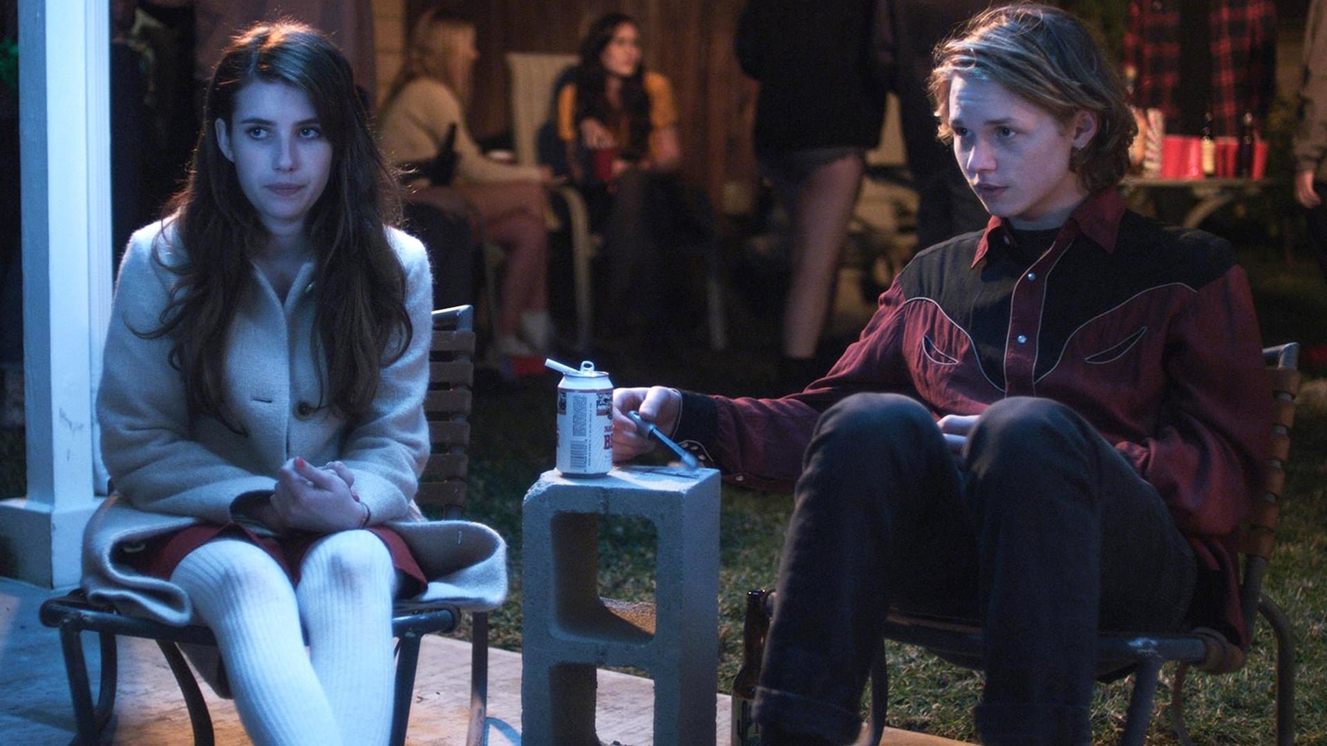 Cinematic background from Palo Alto 2013 - Shy, sensitive April is the class virgin, torn between an illicit flirtation with her soccer coach Mr. B and an unrequited crush on sweet stoner Teddy. Emily, meanwhile, offers sexual favors to every boy to cross her path — including both Teddy and his best friend Fred, a live wire without filters or boundaries. As one high school party bleeds into the next — and April and Teddy struggle to admit their mutual affection — Fred's escalating recklessness starts to spiral into chaos.