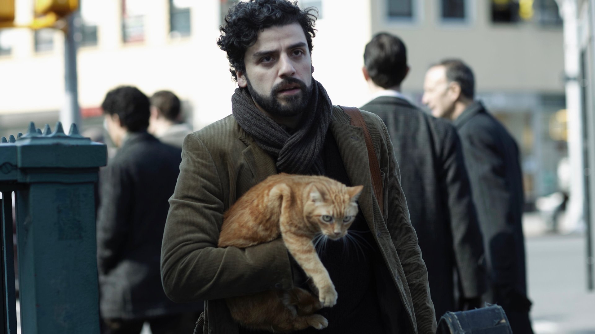 Cinematic background from Inside Llewyn Davis 2013 - In Greenwich Village in the early 1960s, gifted but volatile folk musician Llewyn Davis struggles with money, relationships, and his uncertain future.