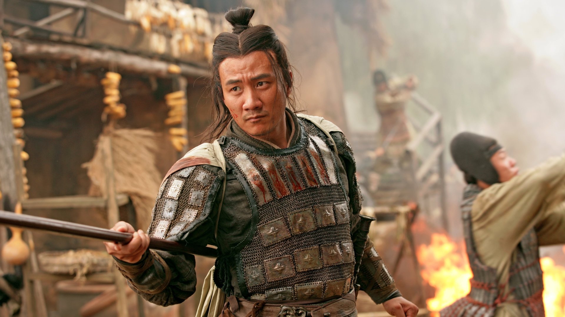 Cinematic background from Red Cliff 2008 - In 208 A.D., in the final days of the Han Dynasty, shrewd Prime Minster Cao convinced the fickle Emperor Han the only way to unite all of China was to declare war on the kingdoms of Xu in the west and East Wu in the south. Thus began a military campaign of unprecedented scale. Left with no other hope for survival, the kingdoms of Xu and East Wu formed an unlikely alliance.