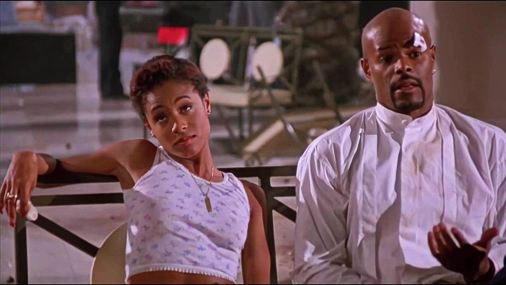 Cinematic background from A Low Down Dirty Shame 1994 - A black detective becomes embroiled in a web of danger while searching for a fortune in missing drug money. During the course of his investigation, he encounters various old connections, ultimately confronting the criminal responsible for Shame's expulsion from the force. He must also deal with two women, Angela, a beautiful old flame, and Peaches, his energetic but annoying sidekick.