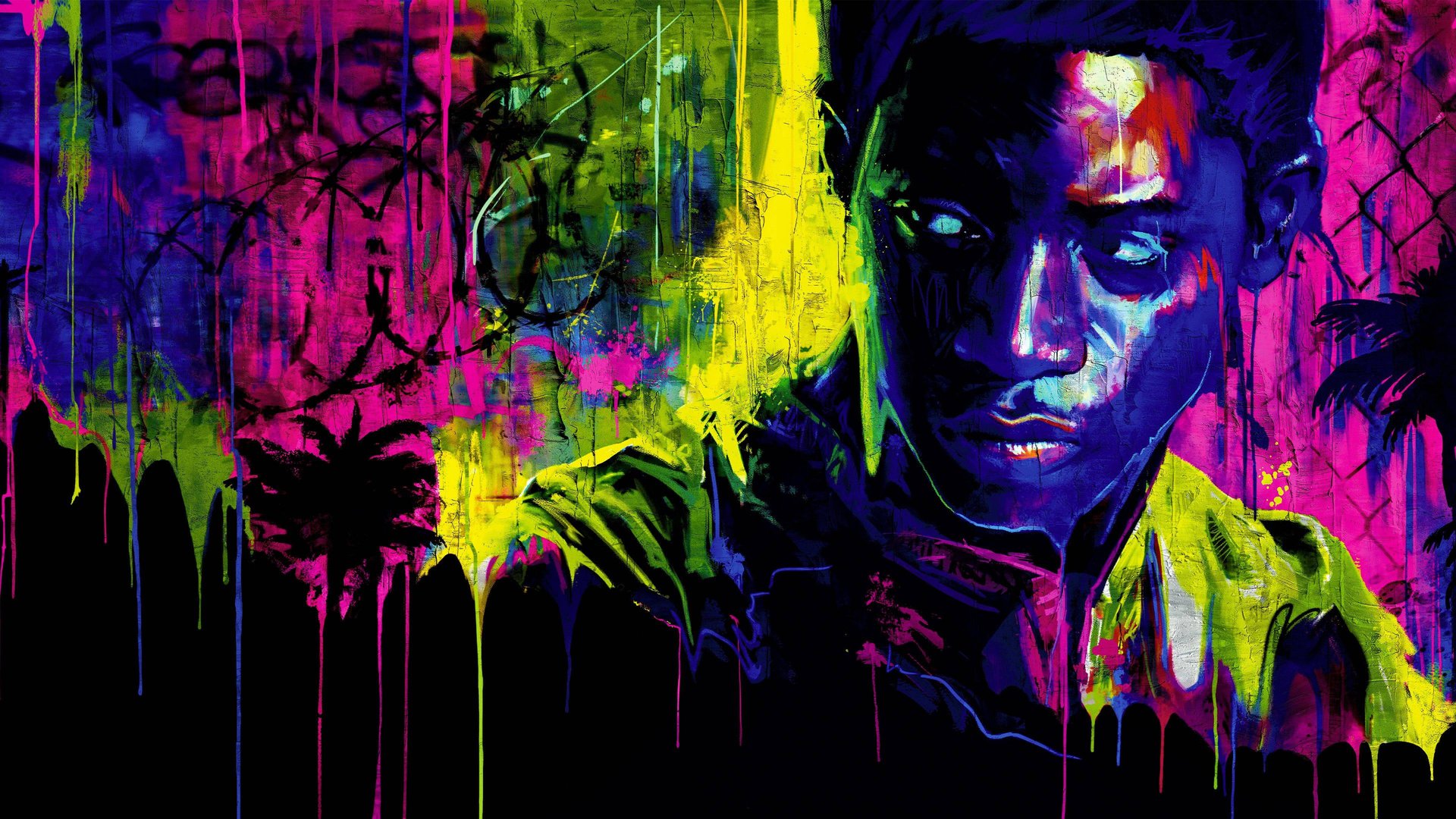 Cinematic background from Snowfall 2017 - 2023 - Los Angeles. 1983. A storm is coming and its name is crack. Set against the infancy of the crack cocaine epidemic and its ultimate radical impact on the culture as we know it, the story follows numerous characters on a violent collision course.