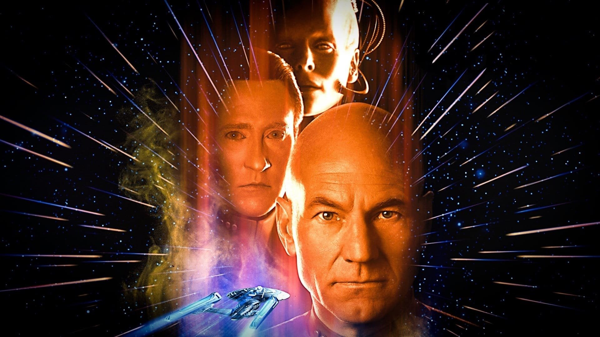 Cinematic background from Star Trek: First Contact 1996 - The Borg, a relentless race of cyborgs, are on a direct course for Earth. Violating orders to stay away from the battle, Captain Picard and the crew of the newly-commissioned USS Enterprise E pursue the Borg back in time to prevent the invaders from changing Federation history and assimilating the galaxy.