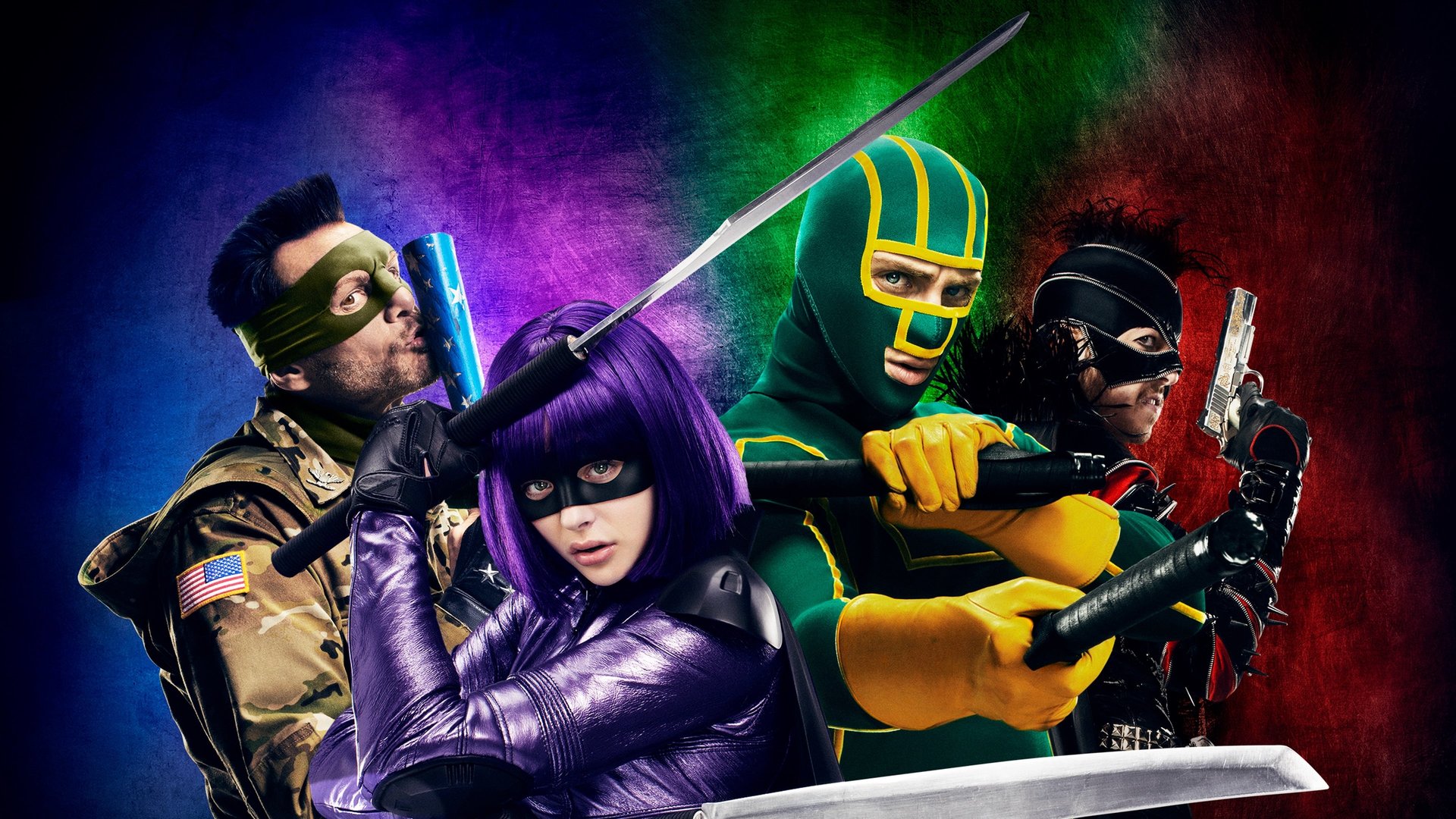 Cinematic background from Kick-Ass 2 2013 - After Kick-Ass’ insane bravery inspires a new wave of self-made masked crusaders, he joins a patrol led by the Colonel Stars and Stripes. When these amateur superheroes are hunted down by Red Mist — reborn as The Mother Fucker — only the blade-wielding Hit-Girl can prevent their annihilation.