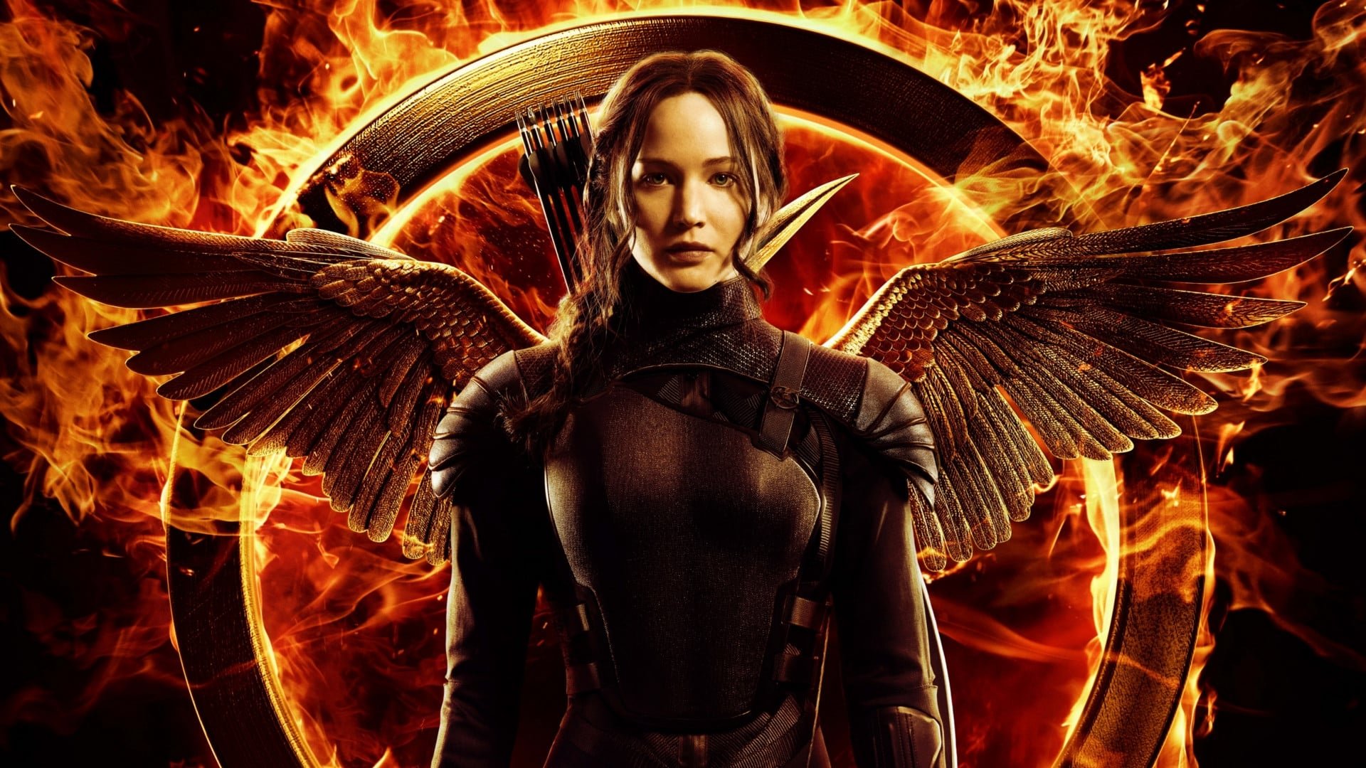 Cinematic background from The Hunger Games: Mockingjay - Part 1 2014 - Katniss Everdeen reluctantly becomes the symbol of a mass rebellion against the autocratic Capitol.
