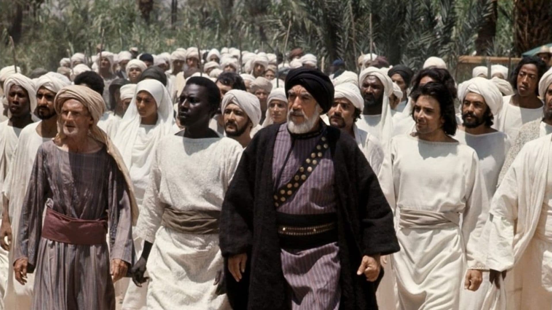 Cinematic background from The Message 1976 - Handsomely-mounted historical epic concerns the birth of the Islamic faith and the story of the prophet Mohammed.