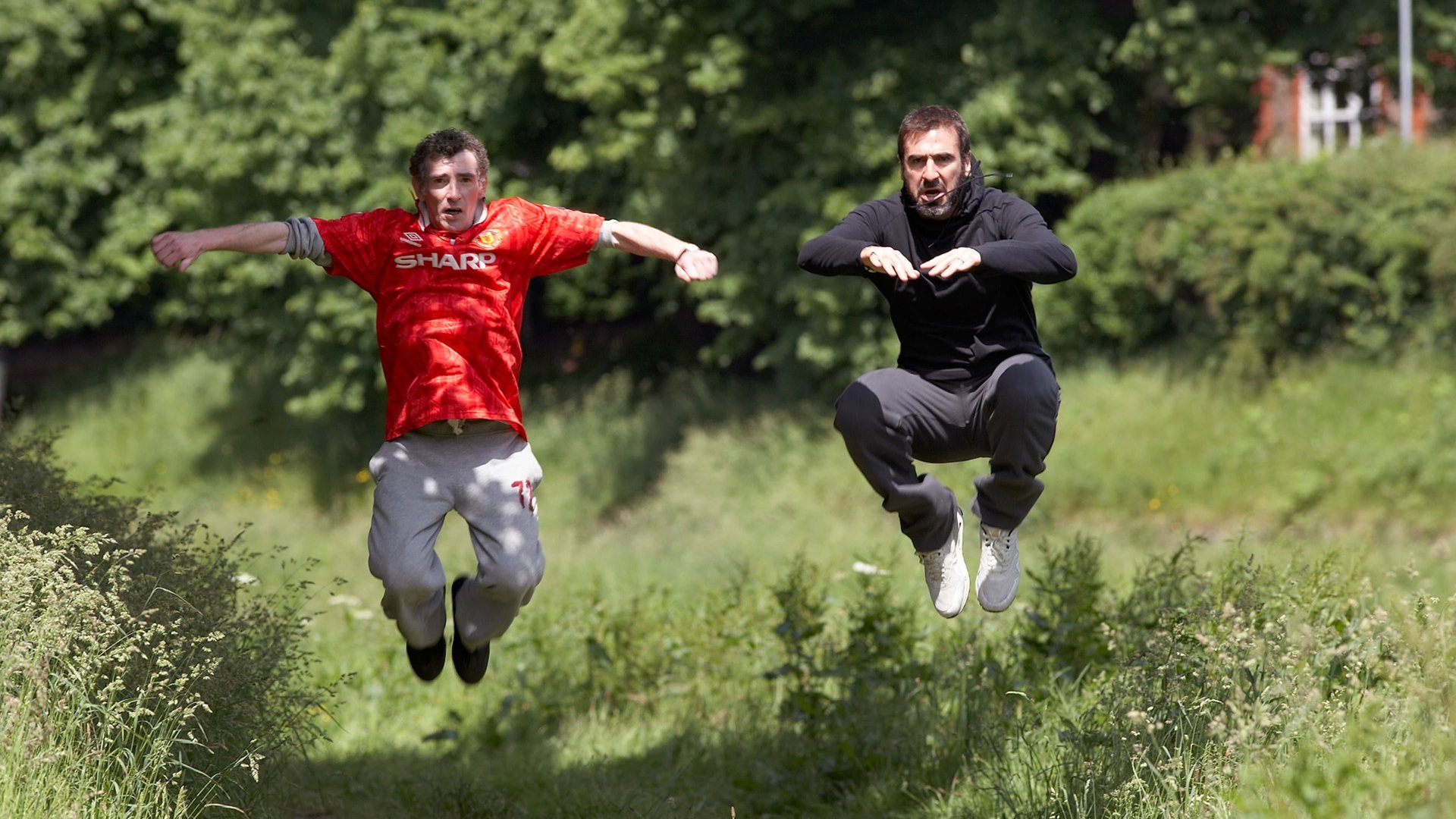 Cinematic background from Looking for Eric 2009 - A man trying to put his life back on track gets some advice from an unexpected benefactor -- the ex-footballer Eric Cantona.