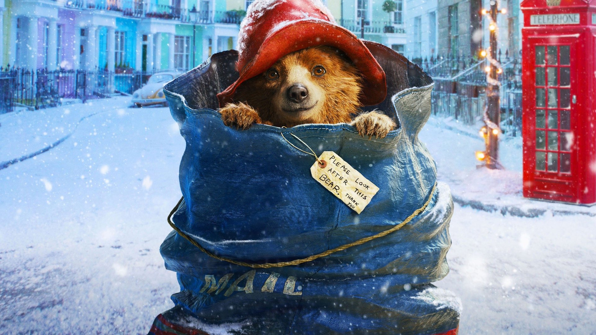 Cinematic background from Paddington 2014 - A young Peruvian bear travels to London in search of a new home. Finding himself lost and alone at Paddington Station, he meets the kindly Brown family.