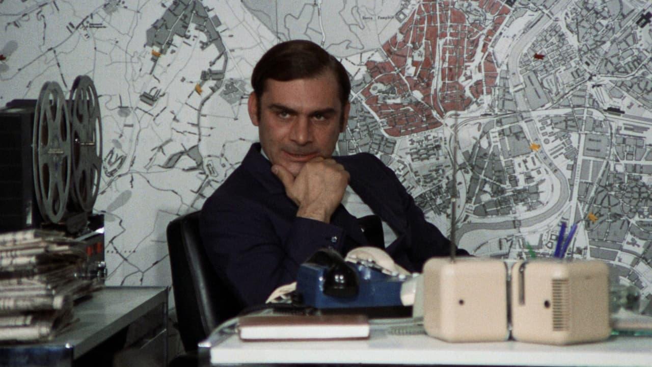 Cinematic background from Investigation of a Citizen Above Suspicion 1970 - Rome, Italy. After committing a heinous crime, a senior police officer exposes evidence incriminating him because his moral commitment prevents him from circumventing the law and the social order it protects.