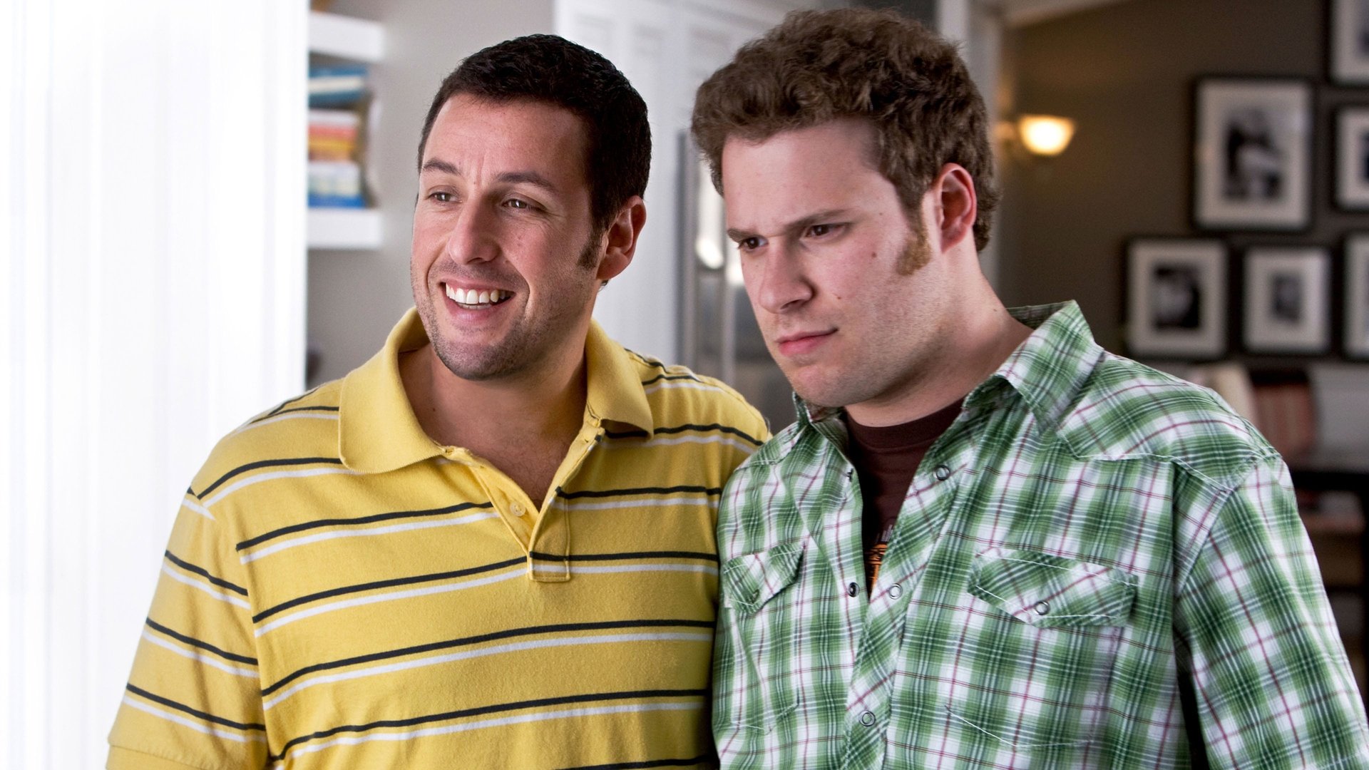 Cinematic background from Funny People 2009 - Famous and wealthy funnyman George Simmons doesn't give much thought to how he treats people until a doctor delivers stunning health news, forcing George to reevaluate his priorities with a little help from aspiring stand-up comic Ira.