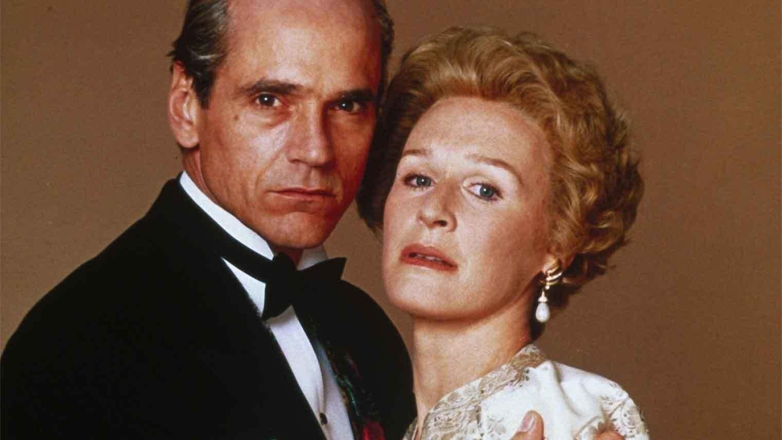 Cinematic background from Reversal of Fortune 1990 - Wealthy Sunny von Bülow lies brain-dead, husband Claus guilty of attempted murder; but he says he's innocent and hires Alan Dershowitz for his appeal.