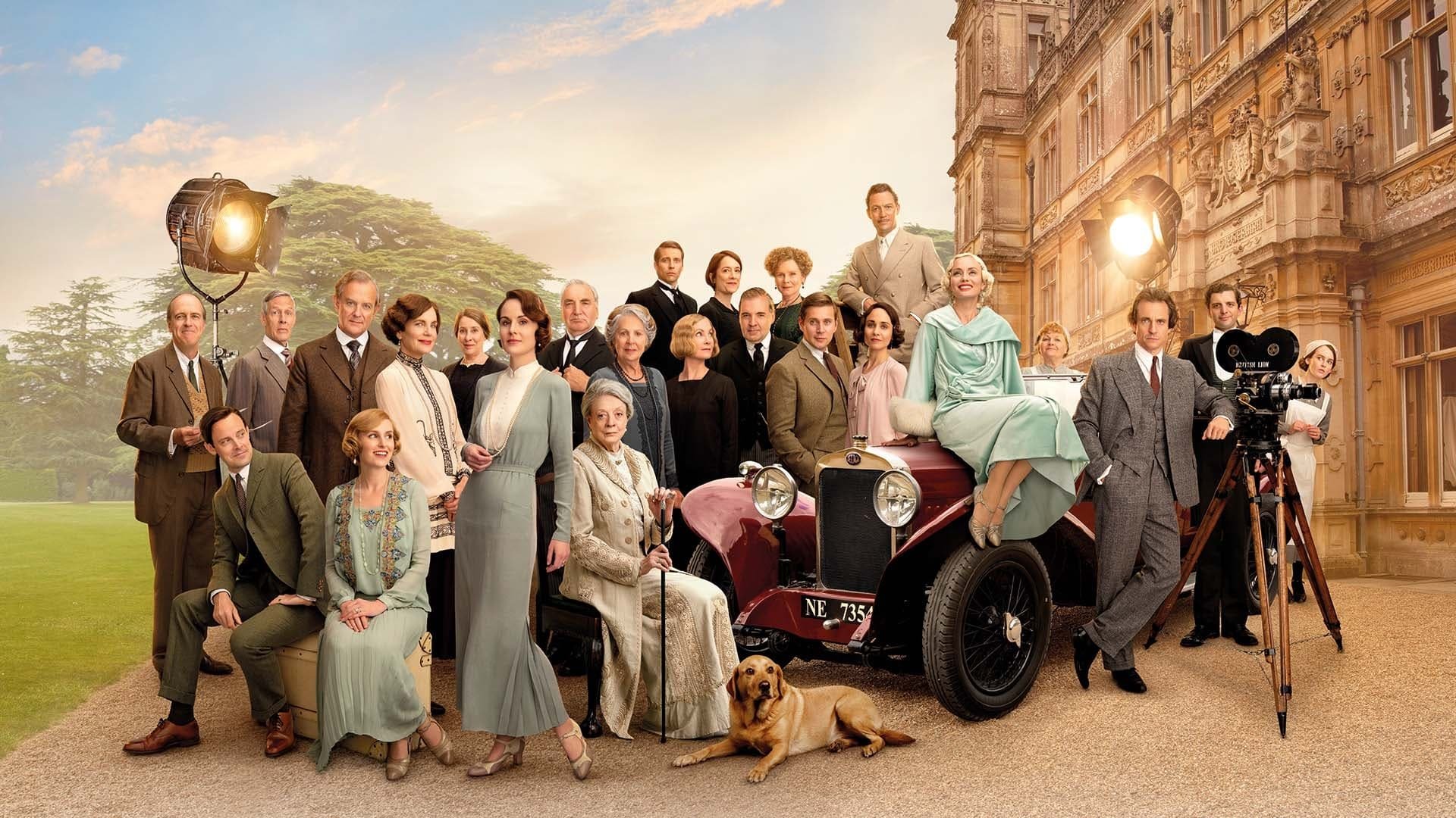Cinematic background from Downton Abbey: A New Era 2022 - The Crawley family goes on a grand journey to the south of France to uncover the mystery of the dowager countess's newly inherited villa.