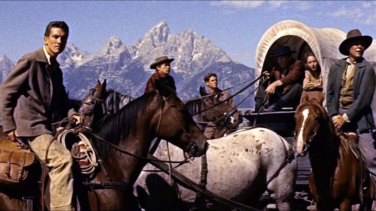 Cinematic background from Jubal 1956 - Jubal Troop is a cowboy who is found in a weakened condition, without a horse. He is given shelter at Shep Horgan's large ranch, where he quickly makes an enemy in foreman Pinky, a cattleman who accuses Jubal of carrying the smell of sheep.