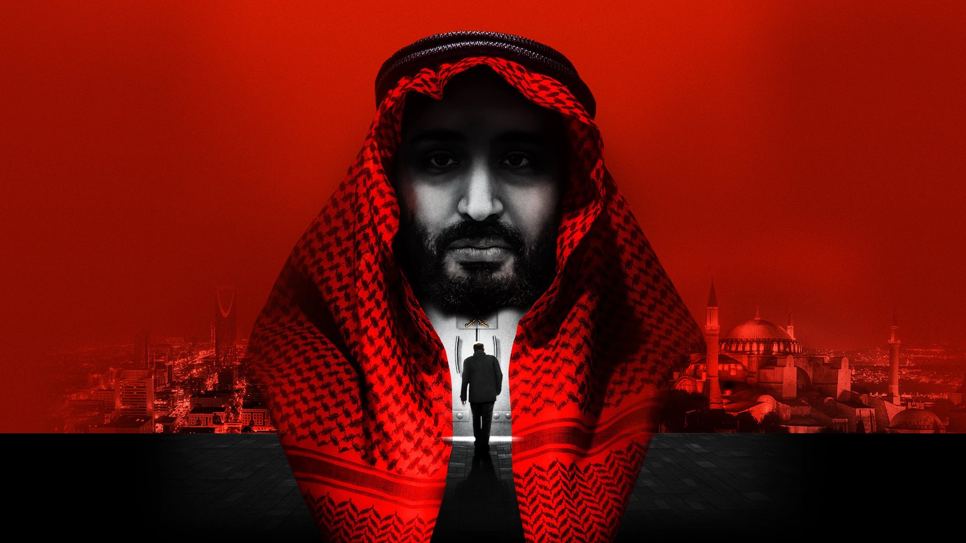 Cinematic background from The Dissident 2020 - When Washington Post journalist Jamal Khashoggi disappears after entering Saudi Arabia’s consulate in Istanbul, his fiancée and dissidents around the world are left to piece together the clues to a brutal murder and expose a global cover up perpetrated by the very country he loved.