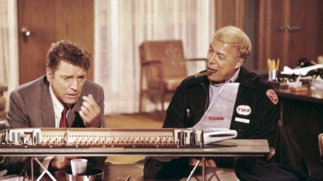 Cinematic background from Airport 1970 - Melodrama about a bomber on board an airplane, an airport almost closed by snow, and various personal problems of the people involved.