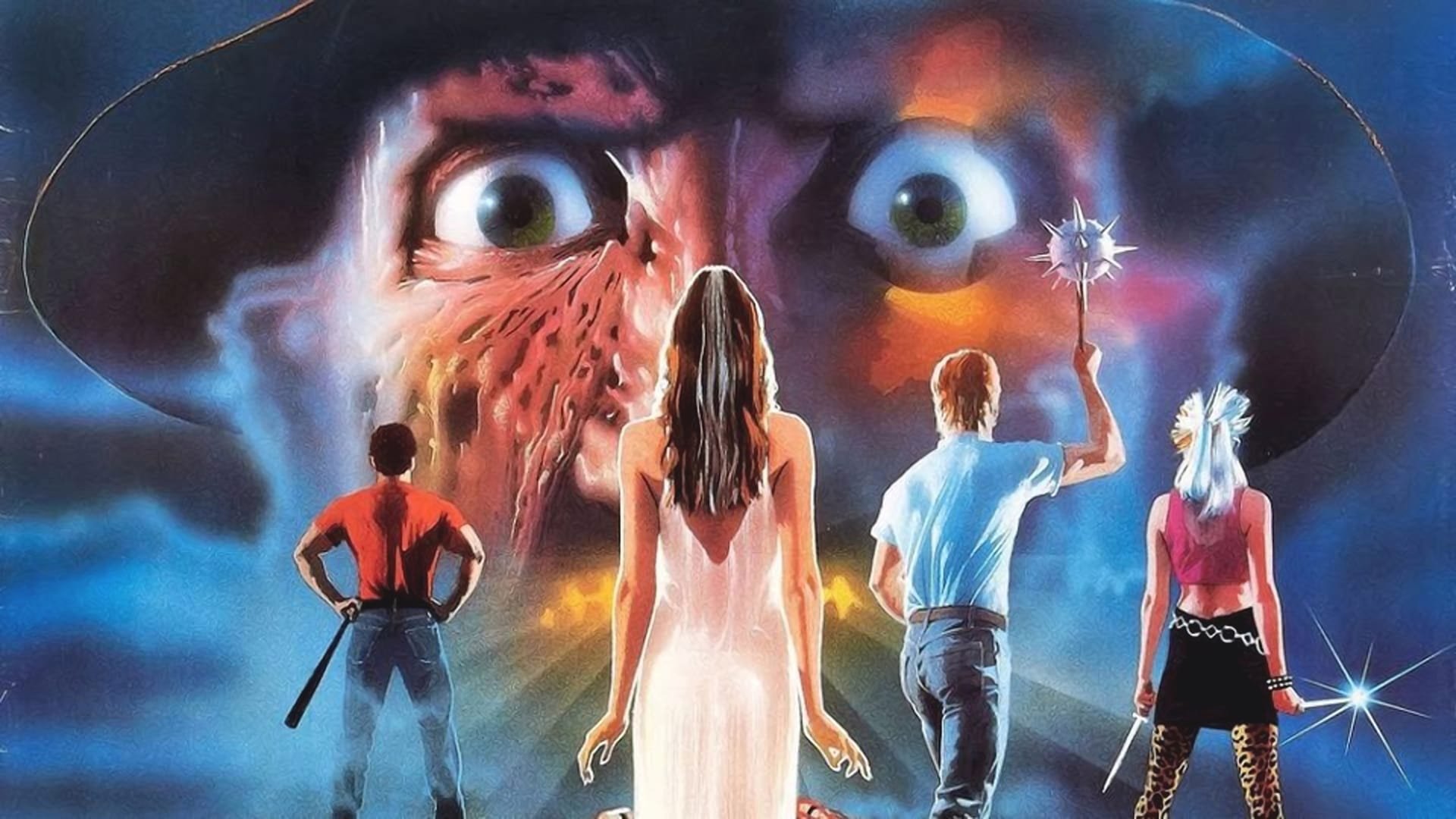 Cinematic background from A Nightmare on Elm Street 3: Dream Warriors 1987 - During a hallucinatory incident, young Kristen Parker has her wrists slashed by dream-stalking monster Freddy Krueger. Her mother, mistaking the wounds for a suicide attempt, sends Kristen to a psychiatric ward, where she joins a group of similarly troubled teens. One of the doctors there is Nancy Thompson, who had battled Freddy some years before. Nancy senses a potential in Kristen to rid the world of Freddy once and for all.