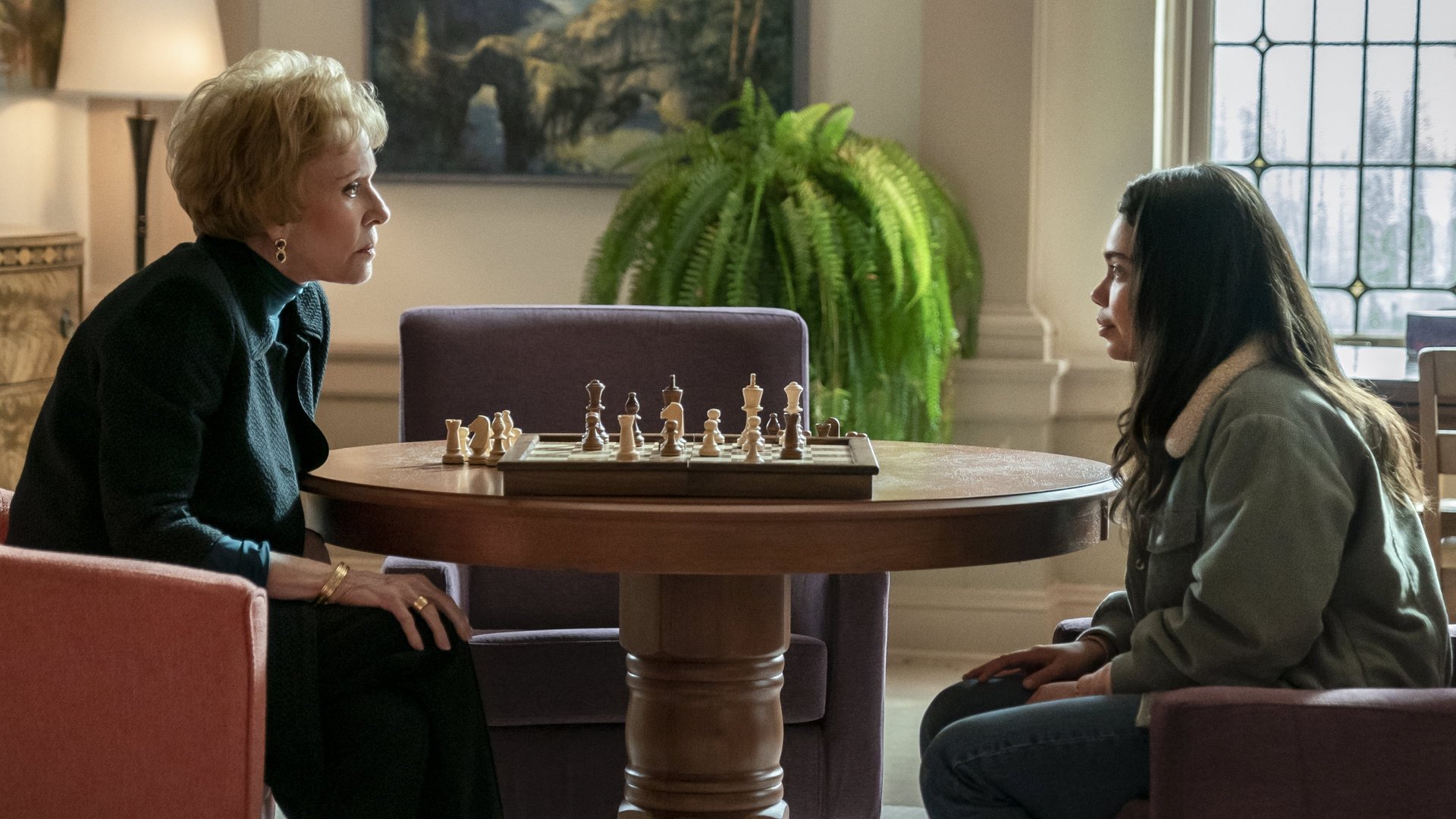 Cinematic background from All Together Now 2020 - An optimistic, talented teen clings to a huge secret: she's homeless and living on a school bus. When tragedy strikes, can she learn to accept a helping hand?