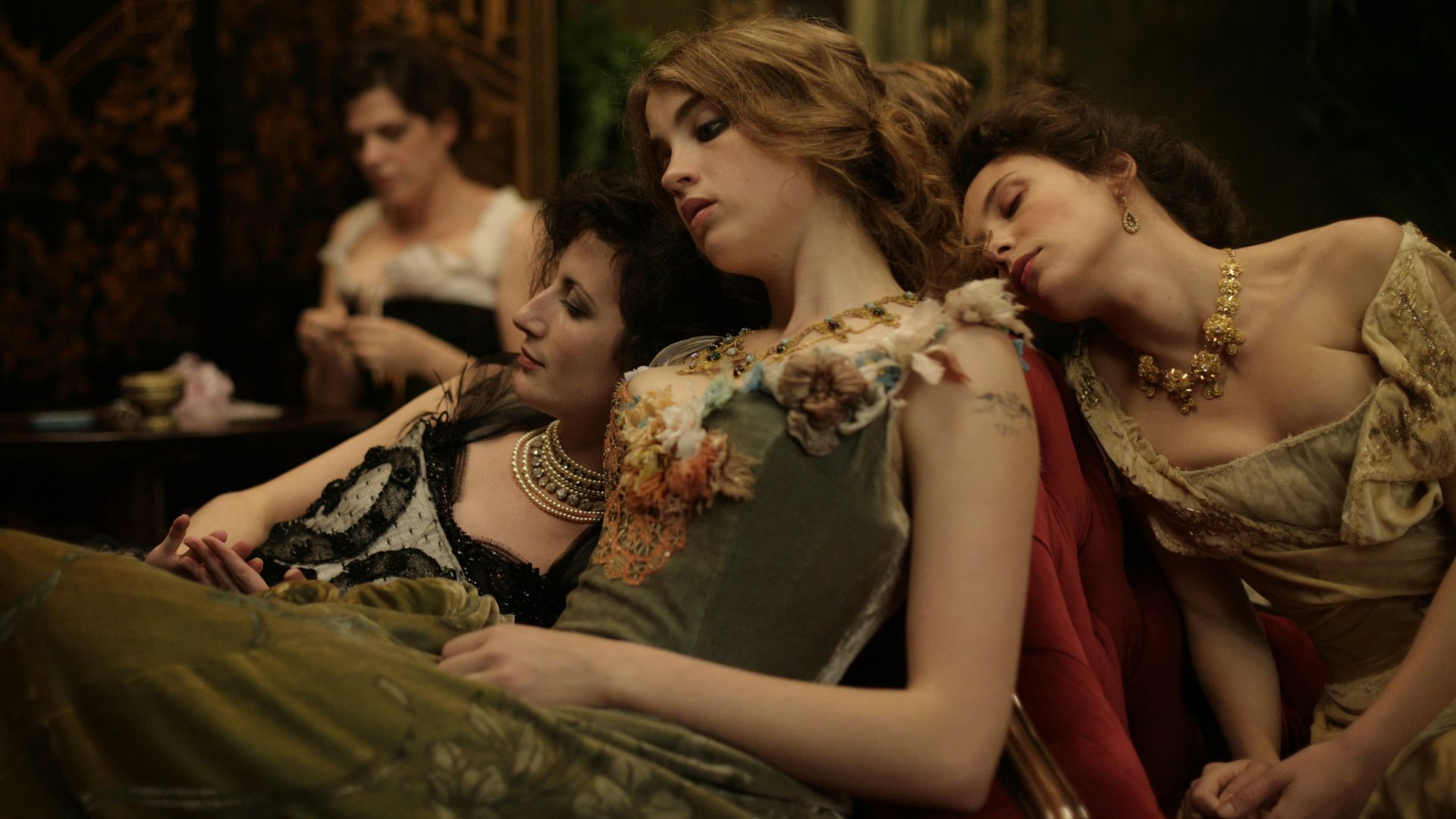 Cinematic background from House of Tolerance 2011 - A young woman begins a new life at the Apollonide bordello, a high-class brothel in Paris at the turn of the 20th century.