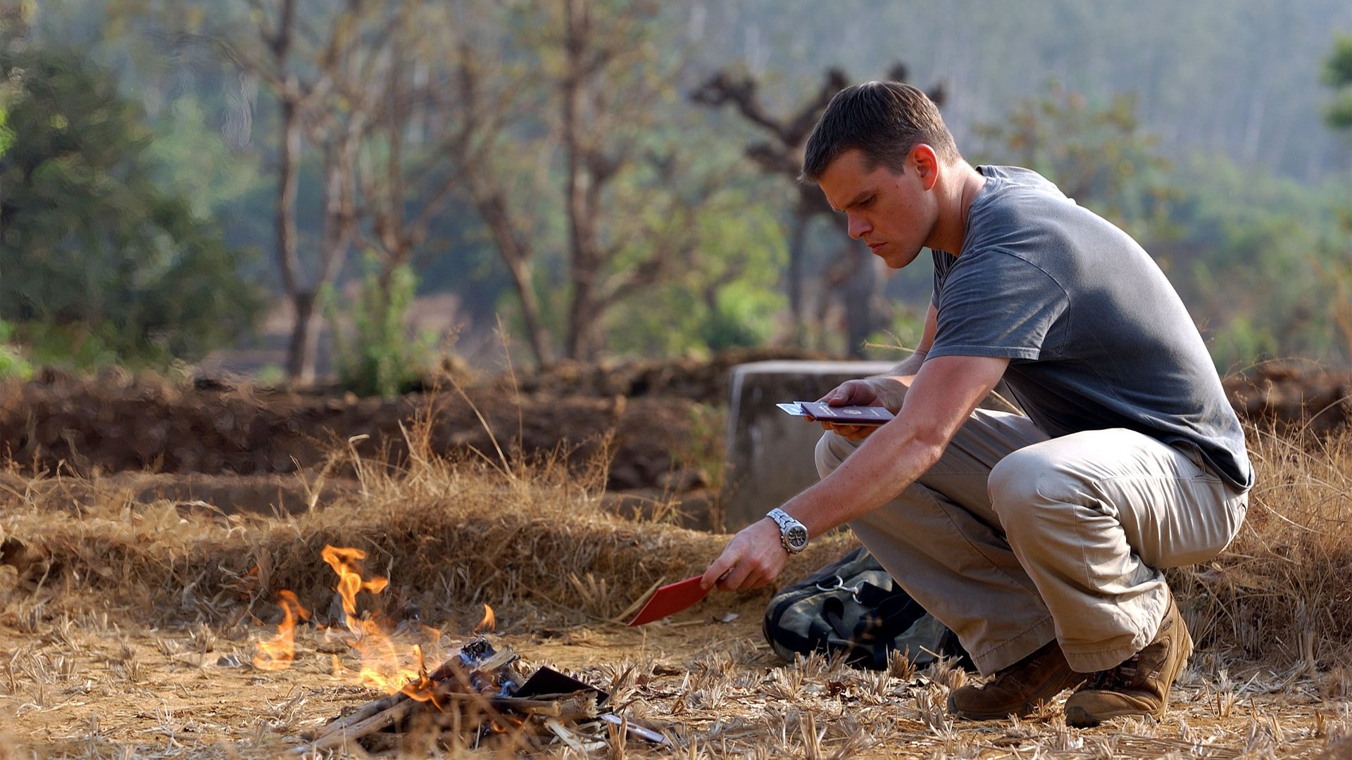 Cinematic background from The Bourne Supremacy 2004 - A CIA operation to purchase classified Russian documents is blown by a rival agent, who then shows up in the sleepy seaside village where Bourne and Marie have been living. The pair run for their lives and Bourne, who promised retaliation should anyone from his former life attempt contact, is forced to once again take up his life as a trained assassin to survive.