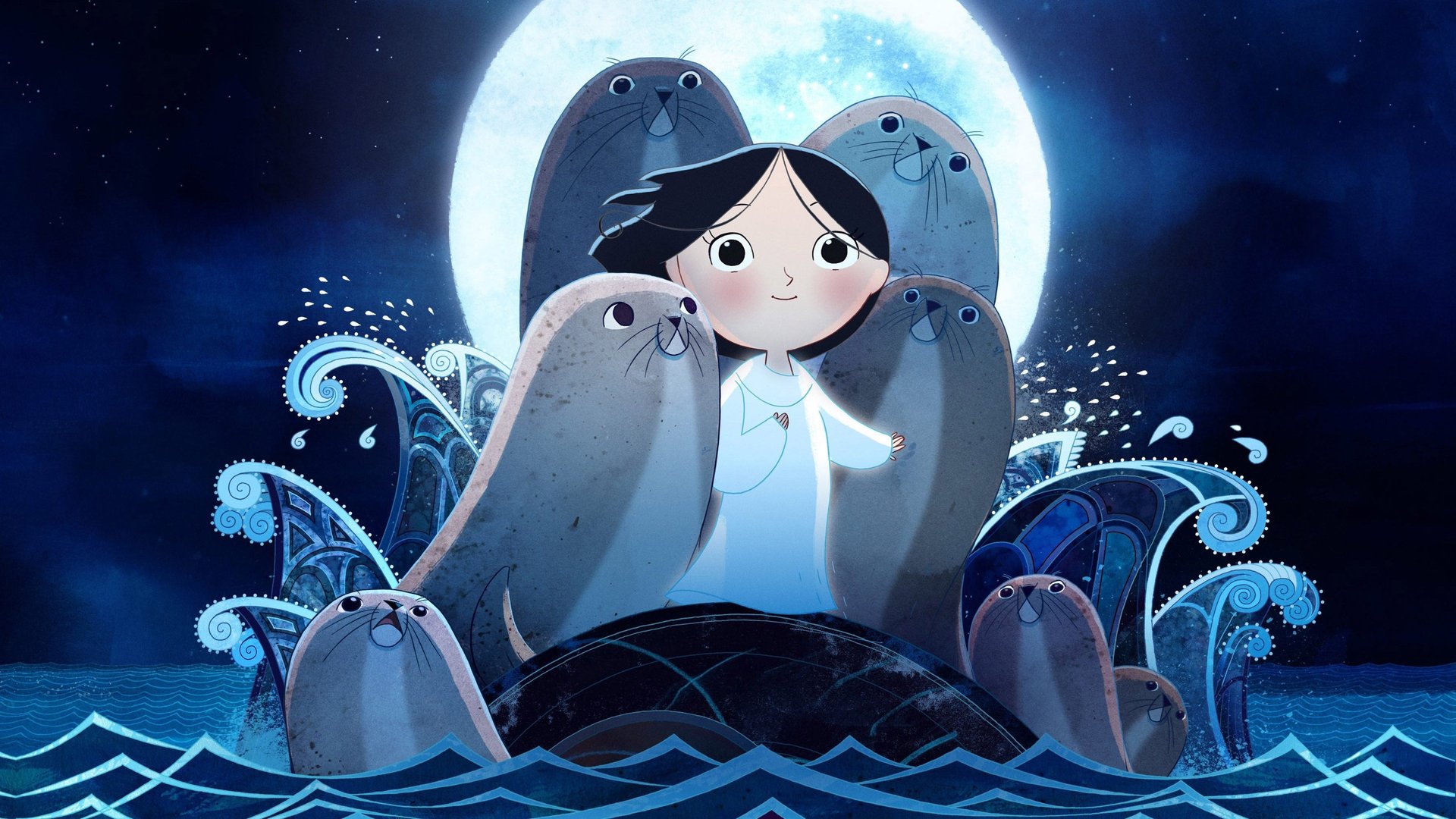 Cinematic background from Song of the Sea 2014 - The story of the last Seal Child’s journey home. After their mother’s disappearance, Ben and Saoirse are sent to live with Granny in the city. When they resolve to return to their home by the sea, their journey becomes a race against time as they are drawn into a world Ben knows only from his mother’s folktales. But this is no bedtime story; these fairy folk have been in our world far too long. It soon becomes clear to Ben that Saoirse is the key to their survival.