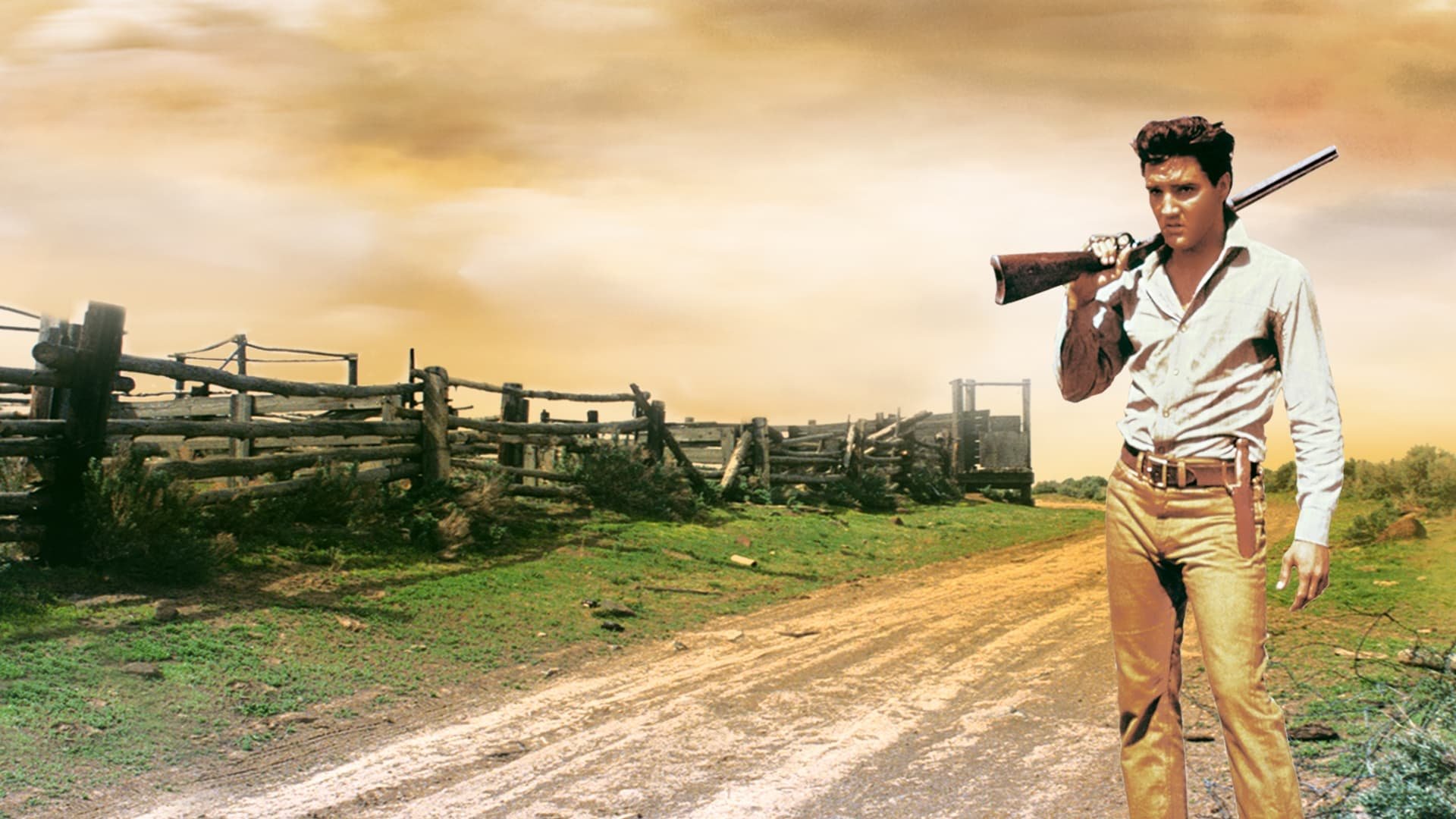 Cinematic background from Flaming Star 1960 - Sam Burton's second wife is a Kiowa, and their son is therefore born mixed-race. When a struggle starts between the whites and the native Kiowas, the Burton family is split between loyalties.