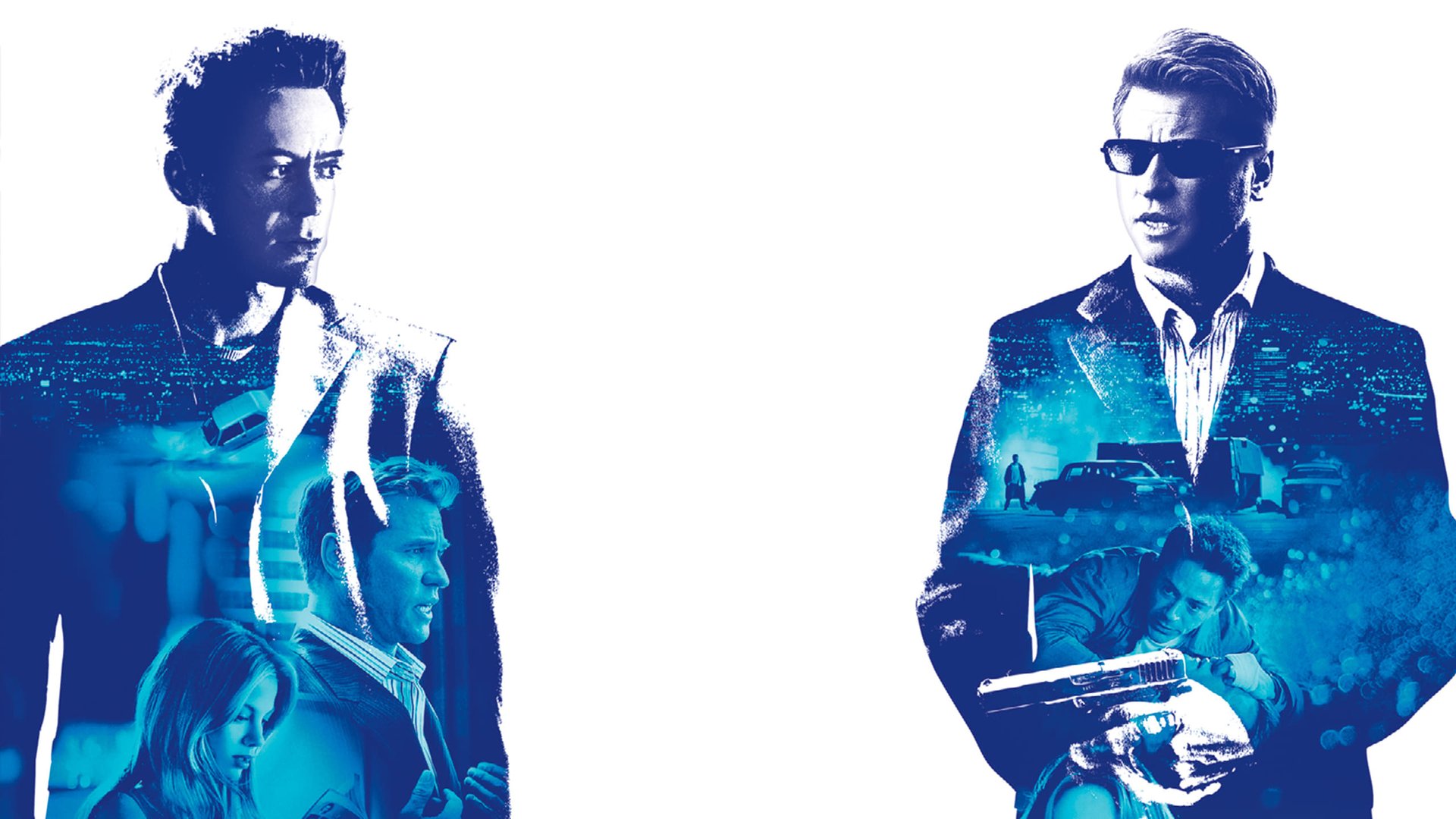 Cinematic background from Kiss Kiss Bang Bang 2005 - A petty thief posing as an actor is brought to Los Angeles for an unlikely audition and finds himself in the middle of a murder investigation along with his high school dream girl and a detective who's been training him for his upcoming role...