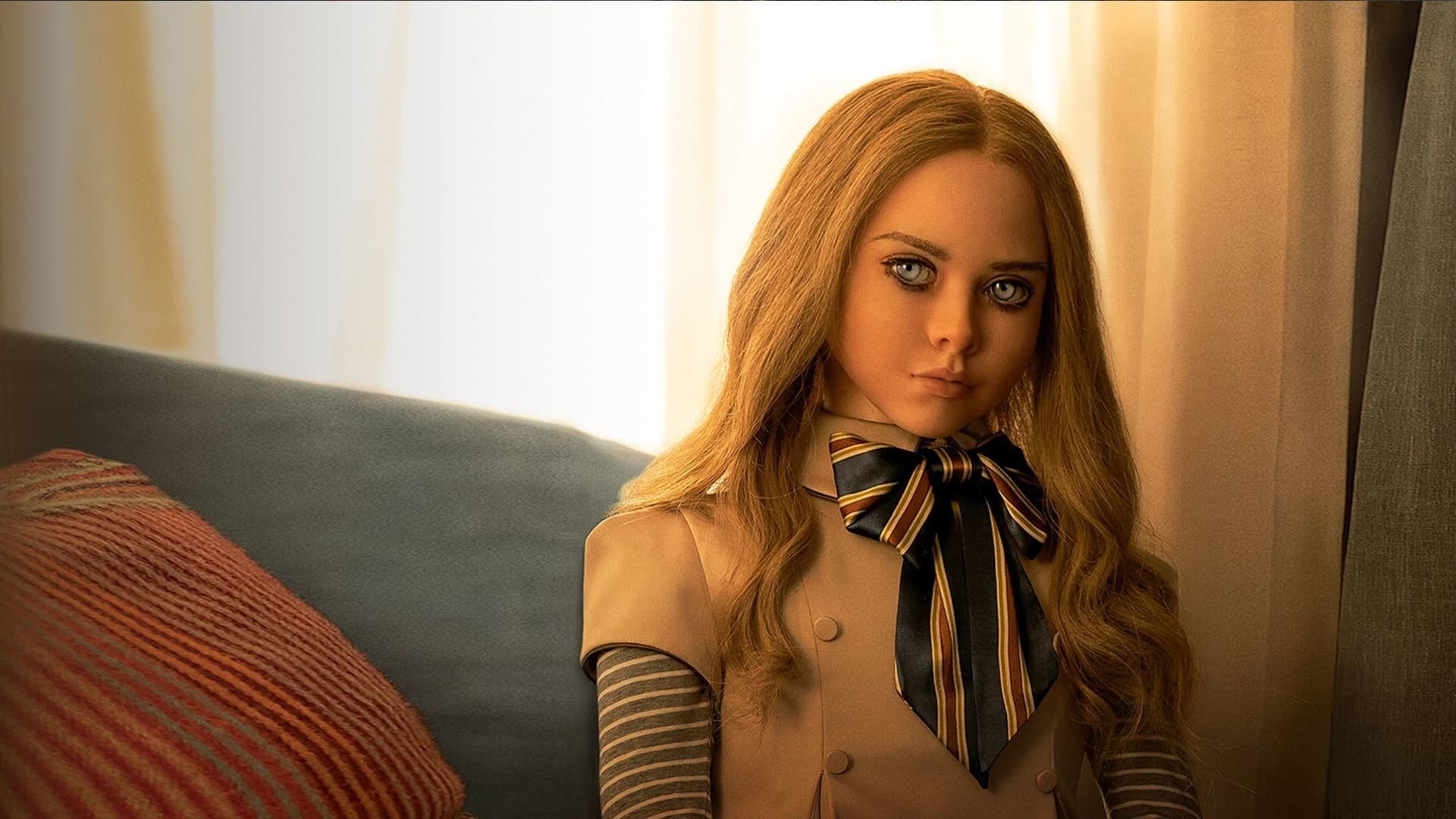 Cinematic background from M3GAN 2022 - A brilliant toy company roboticist uses artificial intelligence to develop M3GAN, a life-like doll programmed to emotionally bond with her newly orphaned niece. But when the doll's programming works too well, she becomes overprotective of her new friend with terrifying results.