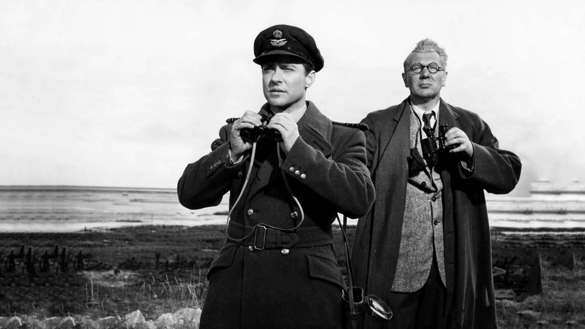 Cinematic background from The Dam Busters 1955 - The story of the conception of a new British weapon for smashing the German dams in the Ruhr industrial complex and the execution of the raid by 617 Squadron 'The Dam Busters'.