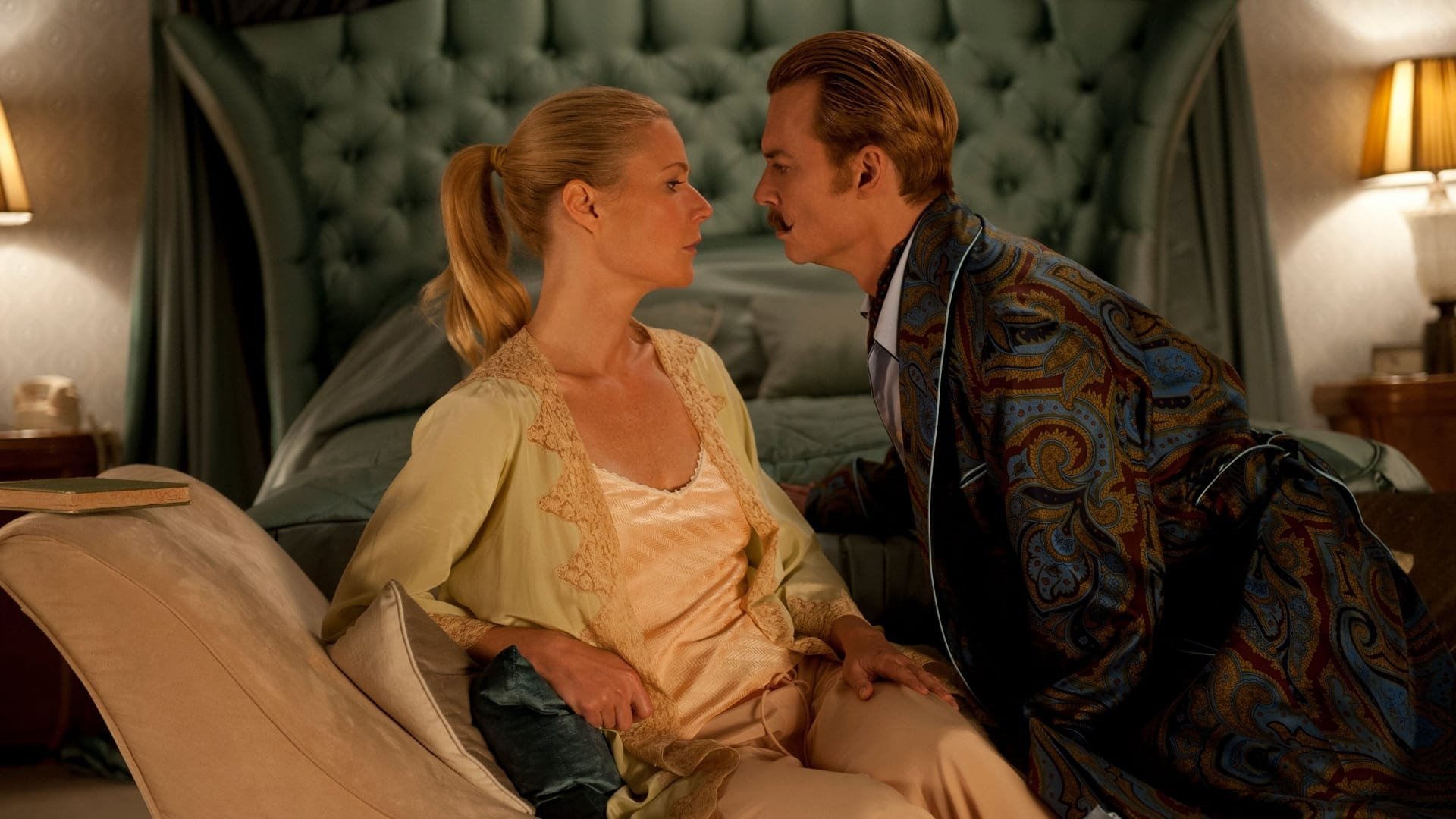 Cinematic background from Mortdecai 2015 - An art dealer, Charles Mortdecai, searches for a stolen painting rumored to contain a secret code that gains access to hidden Nazi gold.