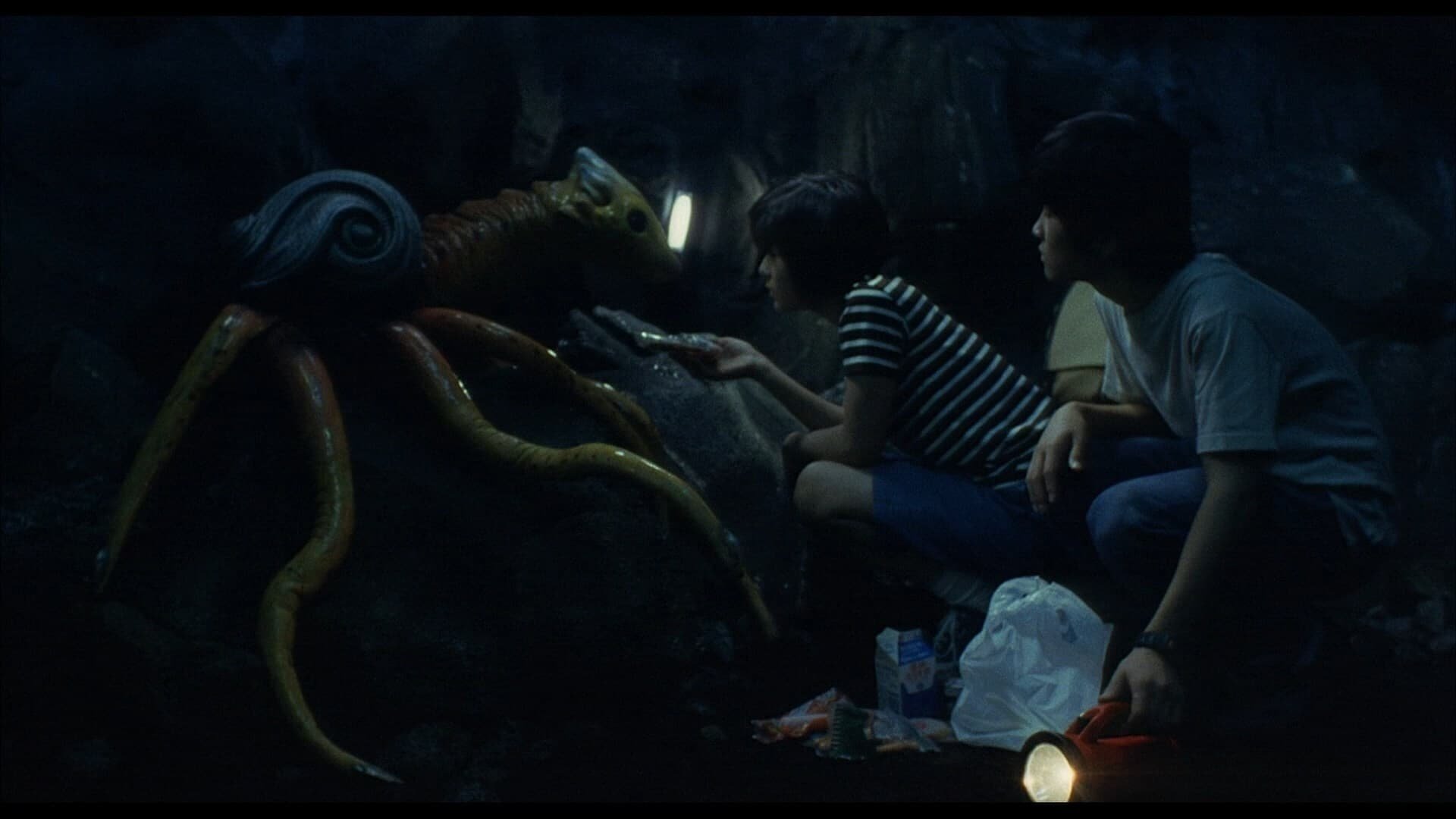 Cinematic background from Gamera 3: Revenge of Iris 1999 - With the Gyaos re-emerging, Gamera's ties to humanity have been severed with his bond to Asagi broken. Nagamine and Asagi investigate while an orphaned girl named Ayana discovers a new creature she names Iris. Nagamine and Asagi must reach Ayana before she takes her revenge on Gamera, who she blames for the death of her family.