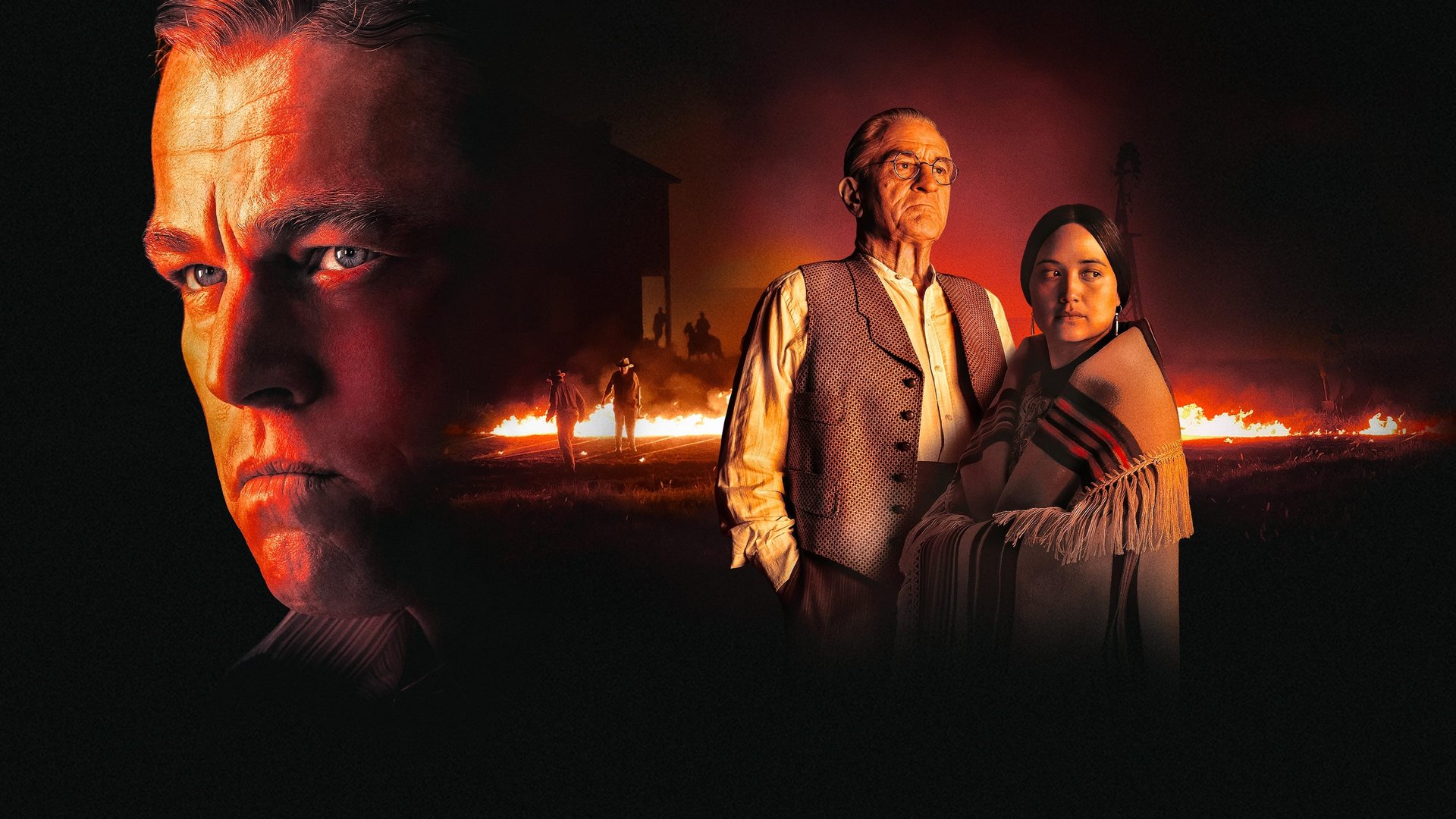 Cinematic background from Killers of the Flower Moon 2023 - When oil is discovered in 1920s Oklahoma under Osage Nation land, the Osage people are murdered one by one—until the FBI steps in to unravel the mystery.