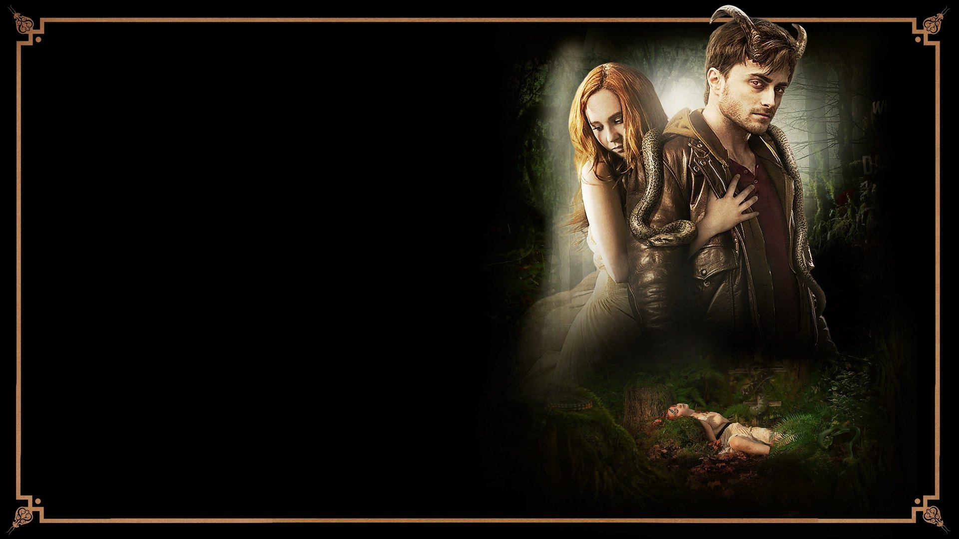 Cinematic background from Horns 2013 - In the aftermath of his girlfriend's mysterious death, a young man awakens to strange horns sprouting from his temples.