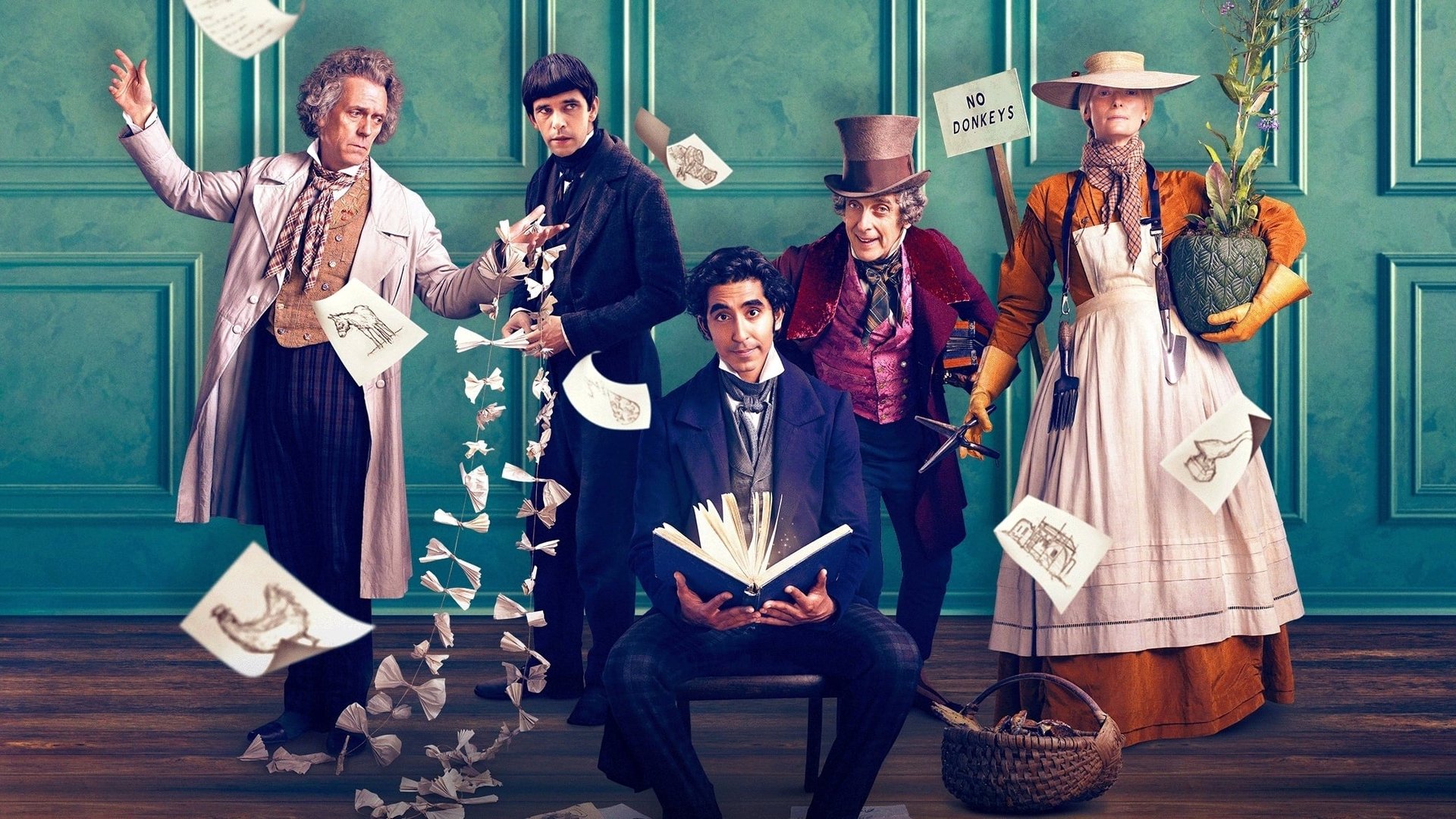 Cinematic background from The Personal History of David Copperfield 2019 - A fresh and distinctive take on Charles Dickens’ semi-autobiographical masterpiece, The Personal History of David Copperfield, set in the 1840s, chronicles the life of its iconic title character as he navigates a chaotic world to find his elusive place within it. From his unhappy childhood to the discovery of his gift as a storyteller and writer, David’s journey is by turns hilarious and tragic, but always full of life, colour and humanity.