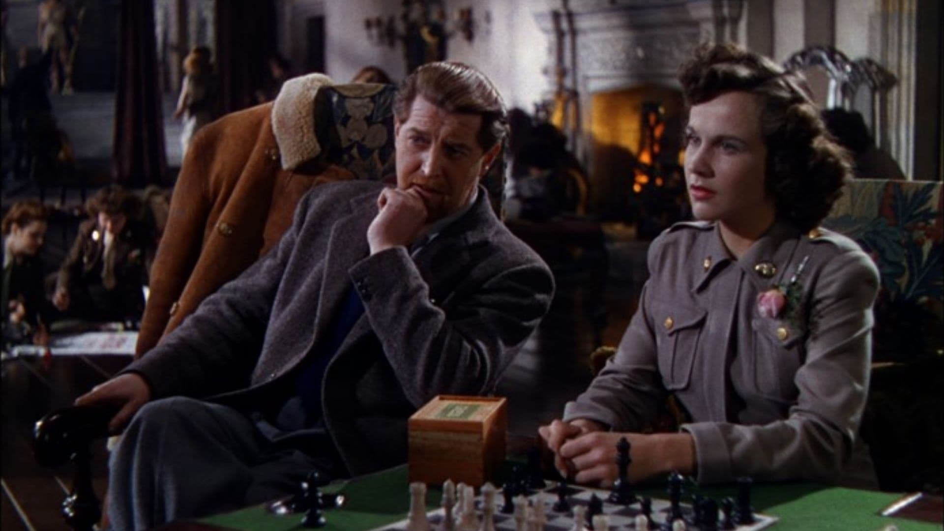 Cinematic background from A Matter of Life and Death 1946 - When a young RAF pilot miraculously survives bailing out of his aeroplane without a parachute, he falls in love with an American radio operator. But the officials in the other world realise their mistake and dispatch an angel to collect him.