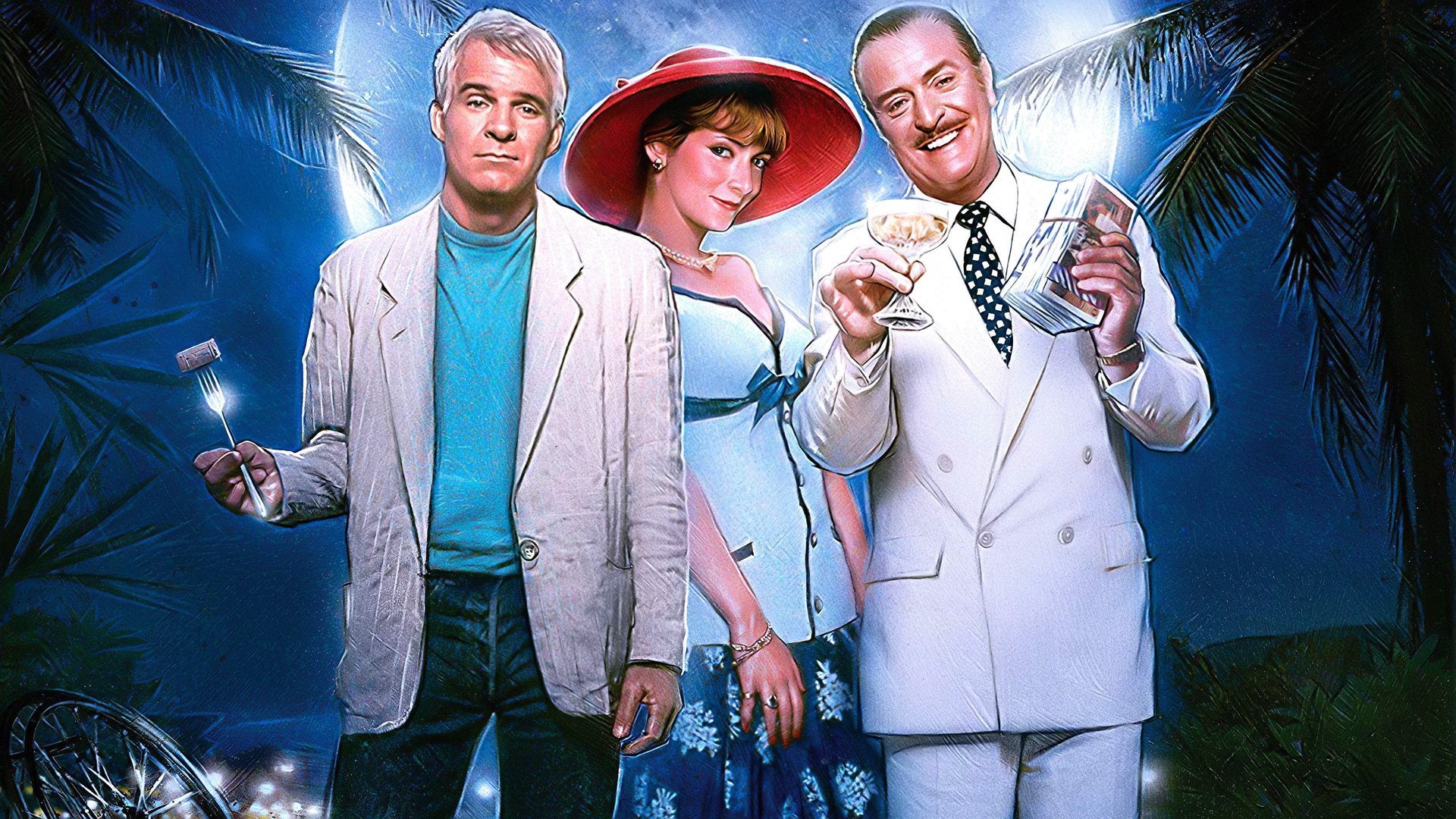 Cinematic background from Dirty Rotten Scoundrels 1988 - Two con men try to settle their rivalry by betting on who can be the first to swindle a young American heiress out of $50,000.