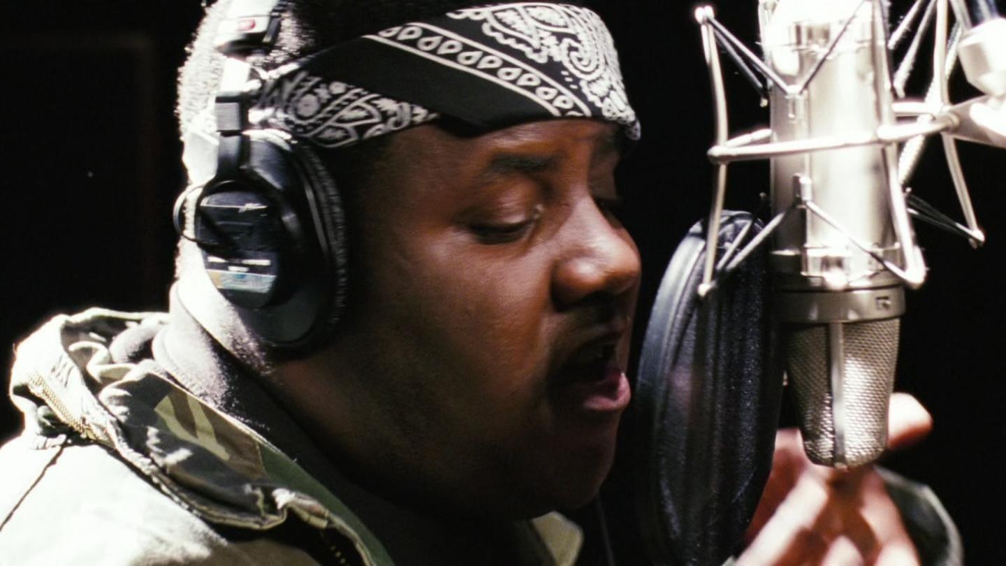 Cinematic background from Notorious 2009 - "Notorious" is the story of Christopher Wallace. Through raw talent and sheer determination, Wallace transforms himself from Brooklyn street hustler (once selling crack to pregnant women) to one of the greatest rappers of all time: The Notorious B.I.G. Follow his meteoric rise to fame and his refusal to succumb to expectations - redefining our notion of "The American Dream."