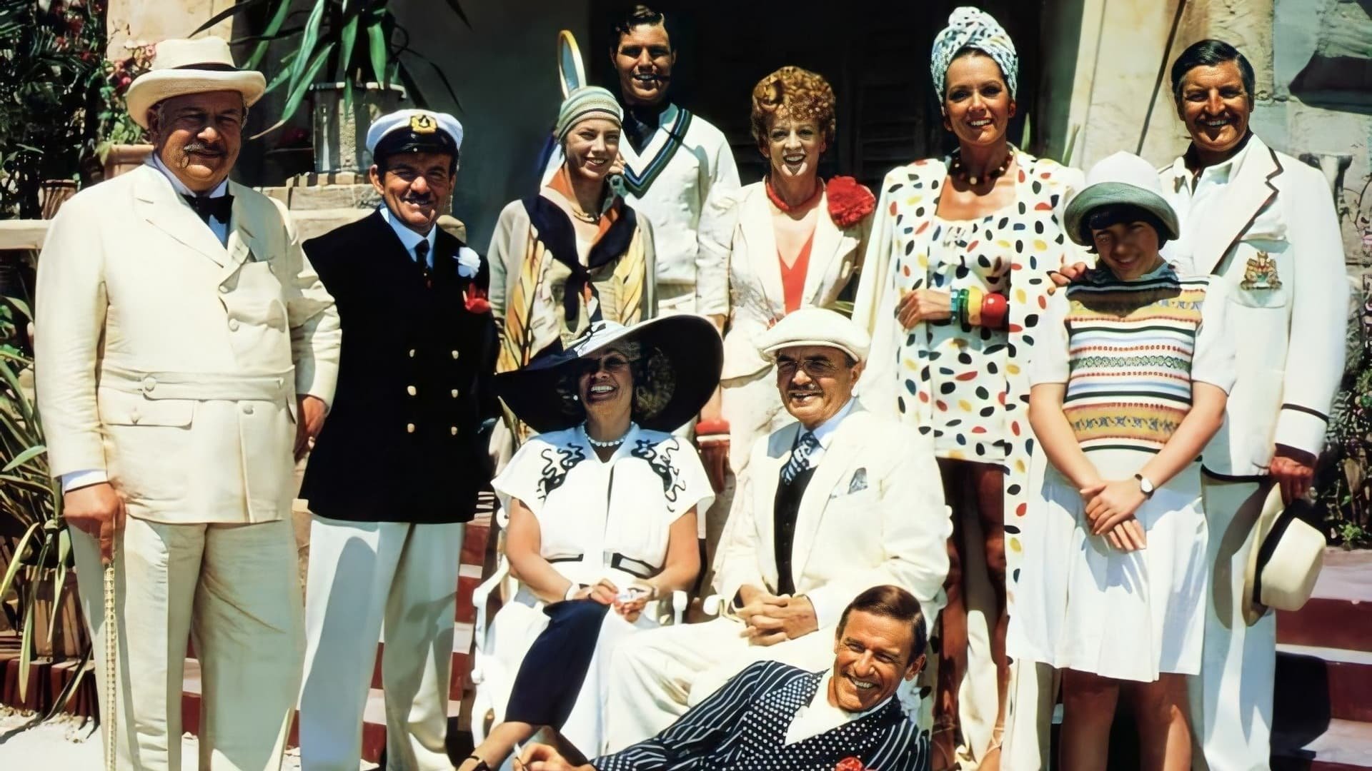 Cinematic background from Evil Under the Sun 1982 - An opulent beach resort provides a scenic background to this amusing whodunit as Poirot attempts to uncover the nefarious evildoer behind the strangling of a notorious stage star.